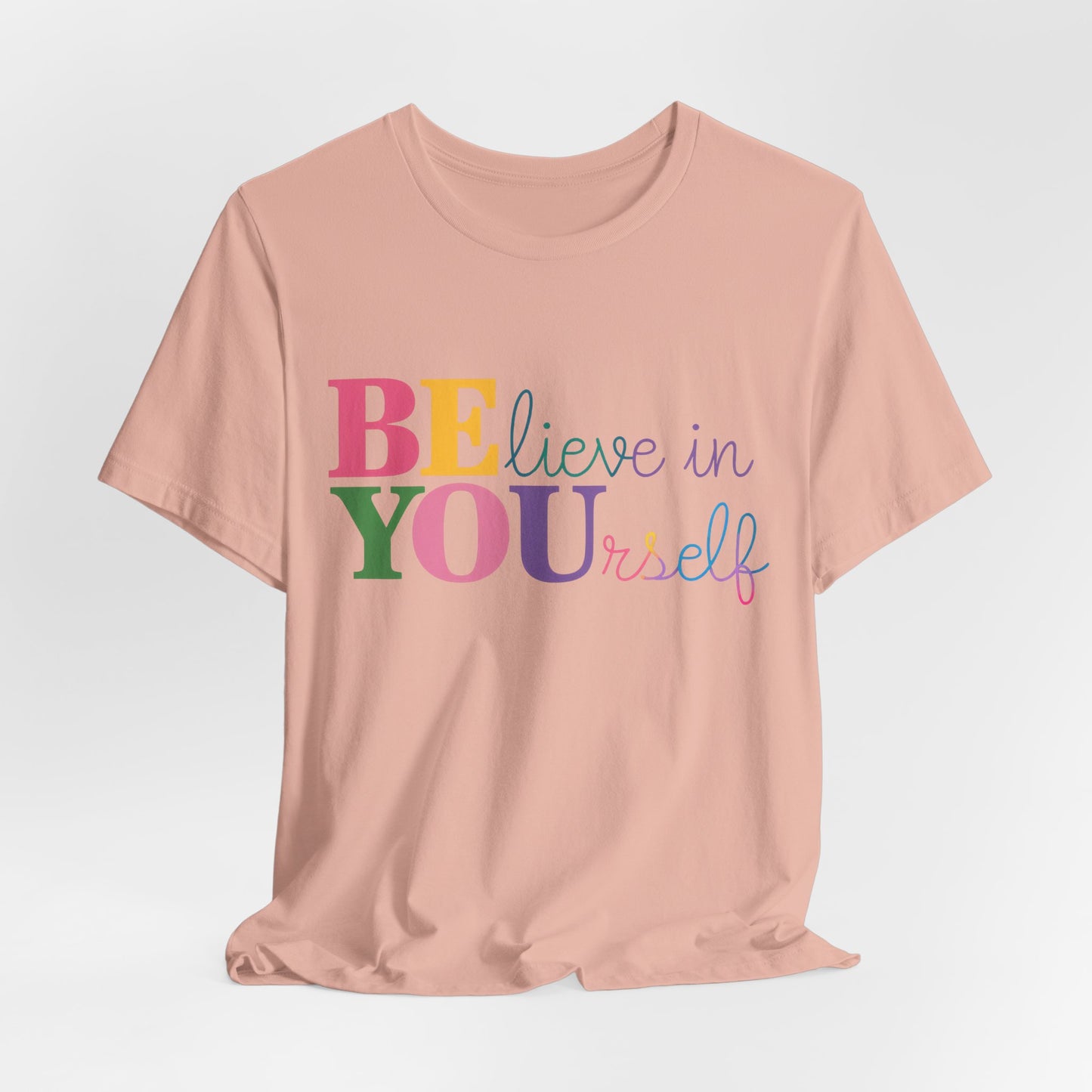 Believe in Yourself Colorblock Tee