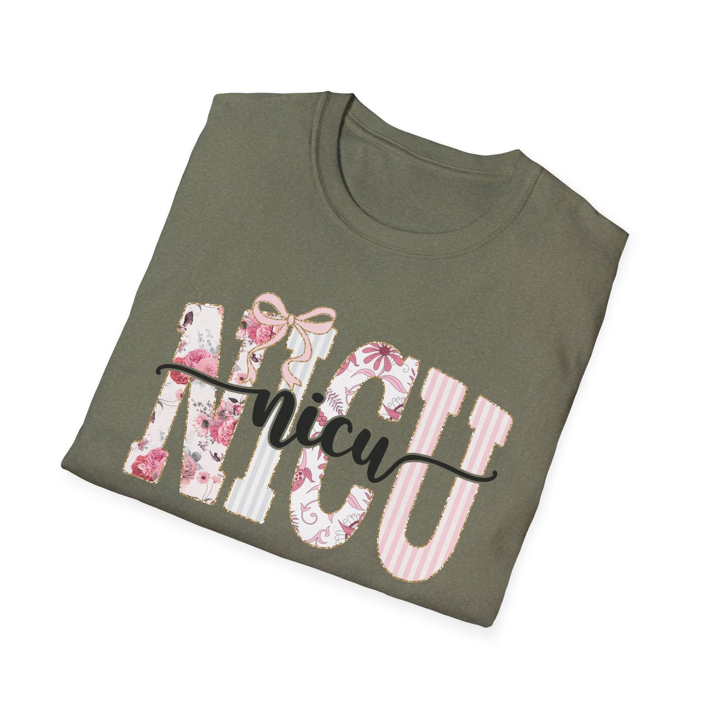 NICU Floral T-Shirt — Support Nurse/Parent Newborn ICU Shirt