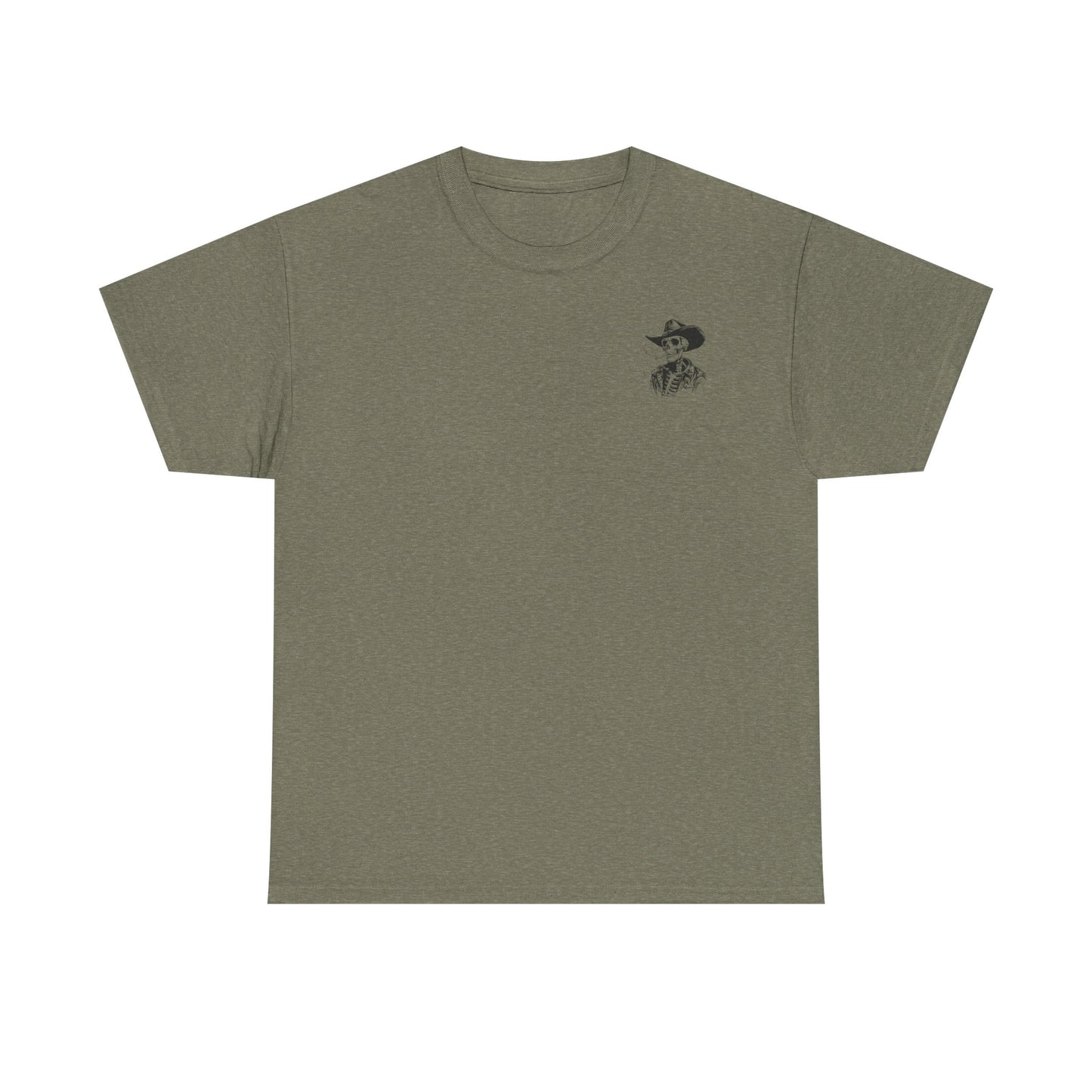 Skeleton Cowboy T-Shirt — Western Skull Graphic Tee