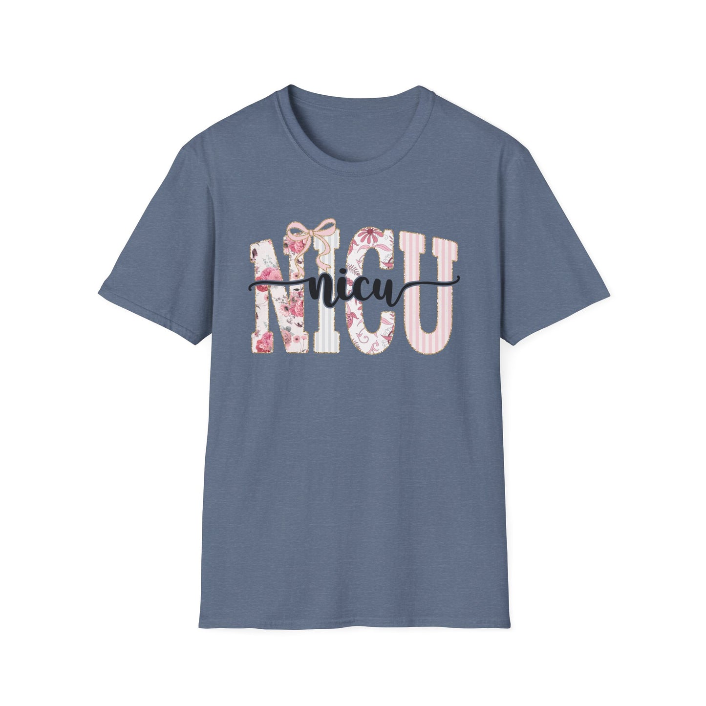 NICU Floral T-Shirt — Support Nurse/Parent Newborn ICU Shirt