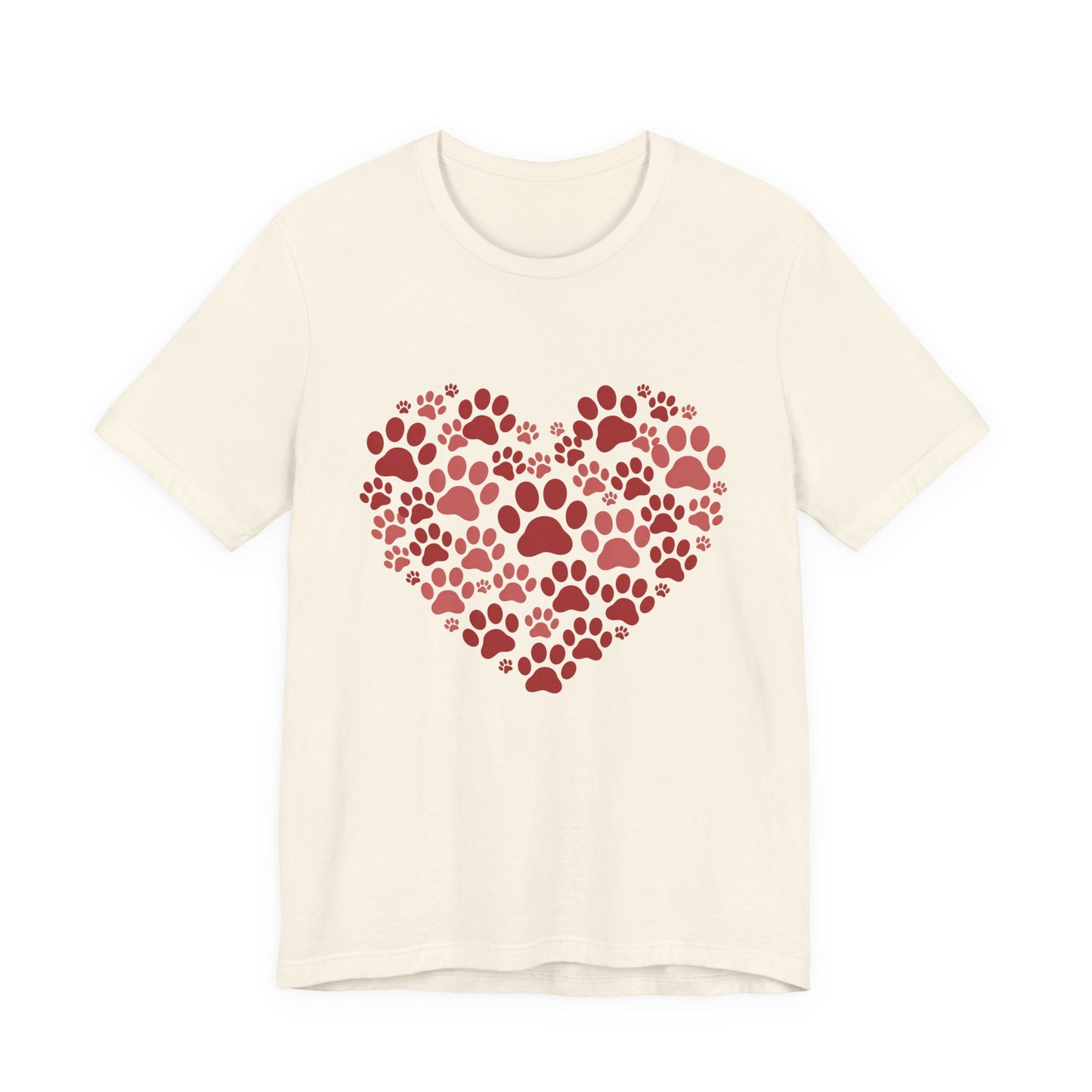 Heart Paw Print T-Shirt — Dog Lover Valentine Tee