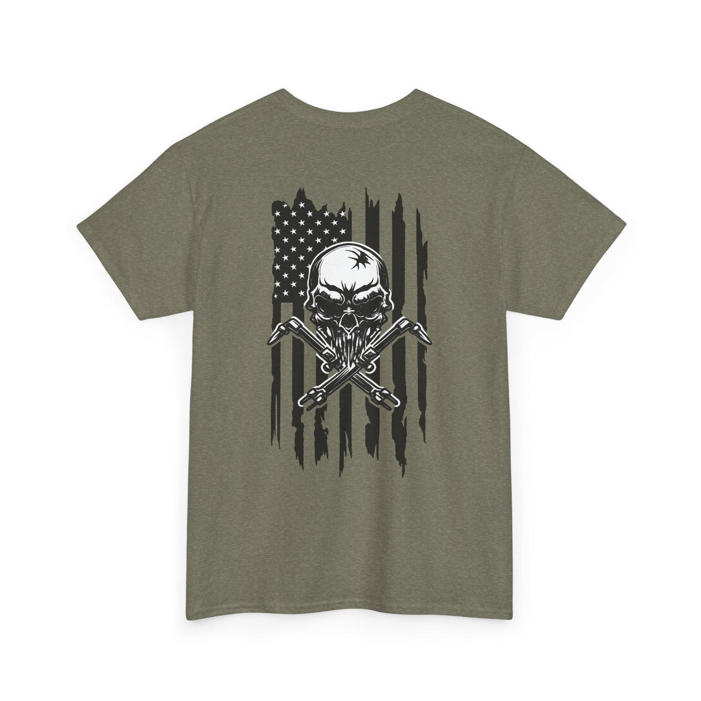 Welding “Hood Life” American Flag Tee