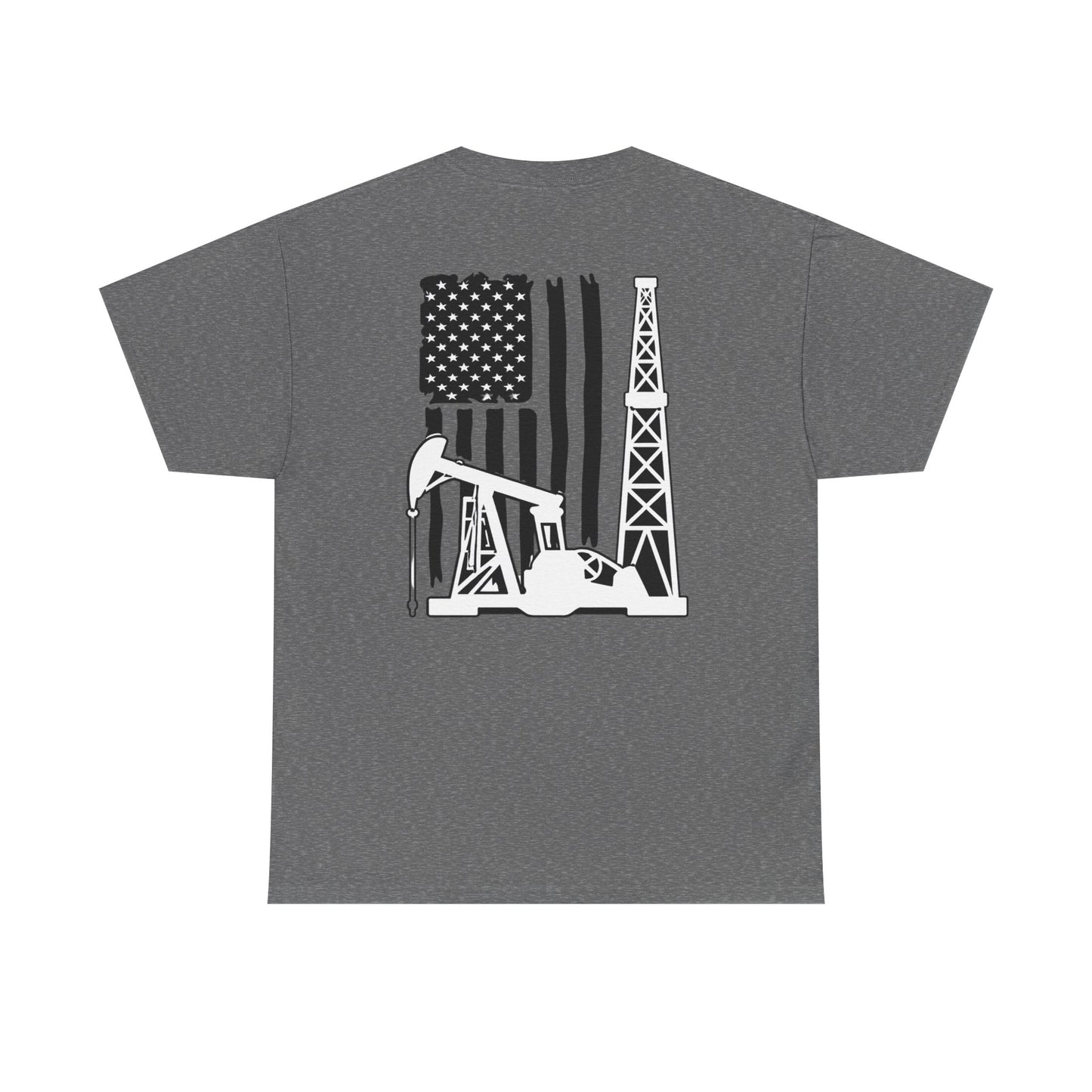 Oilfield Flag Tee — American Oil Rig Graphic T-Shirt