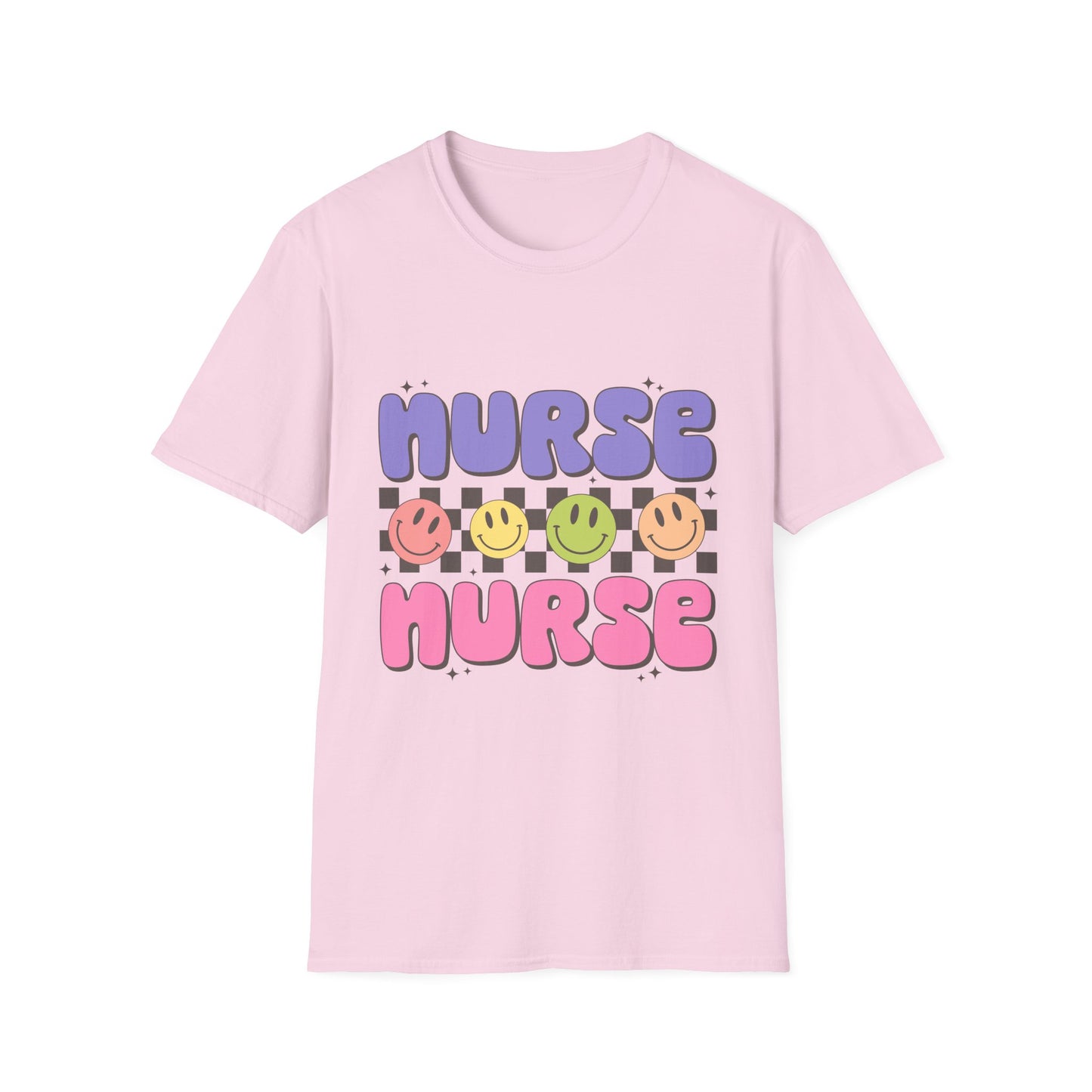 Nurse Nurse Cute Smiley Graphic T-Shirt