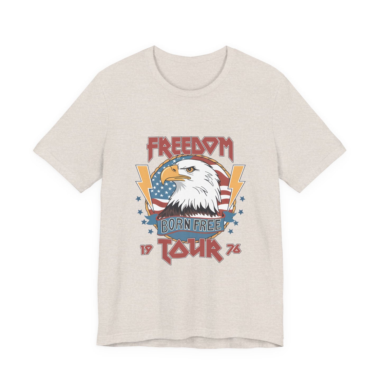Freedom Born Free Tour Tee — Vintage American Eagle Patriotic T‑Shirt