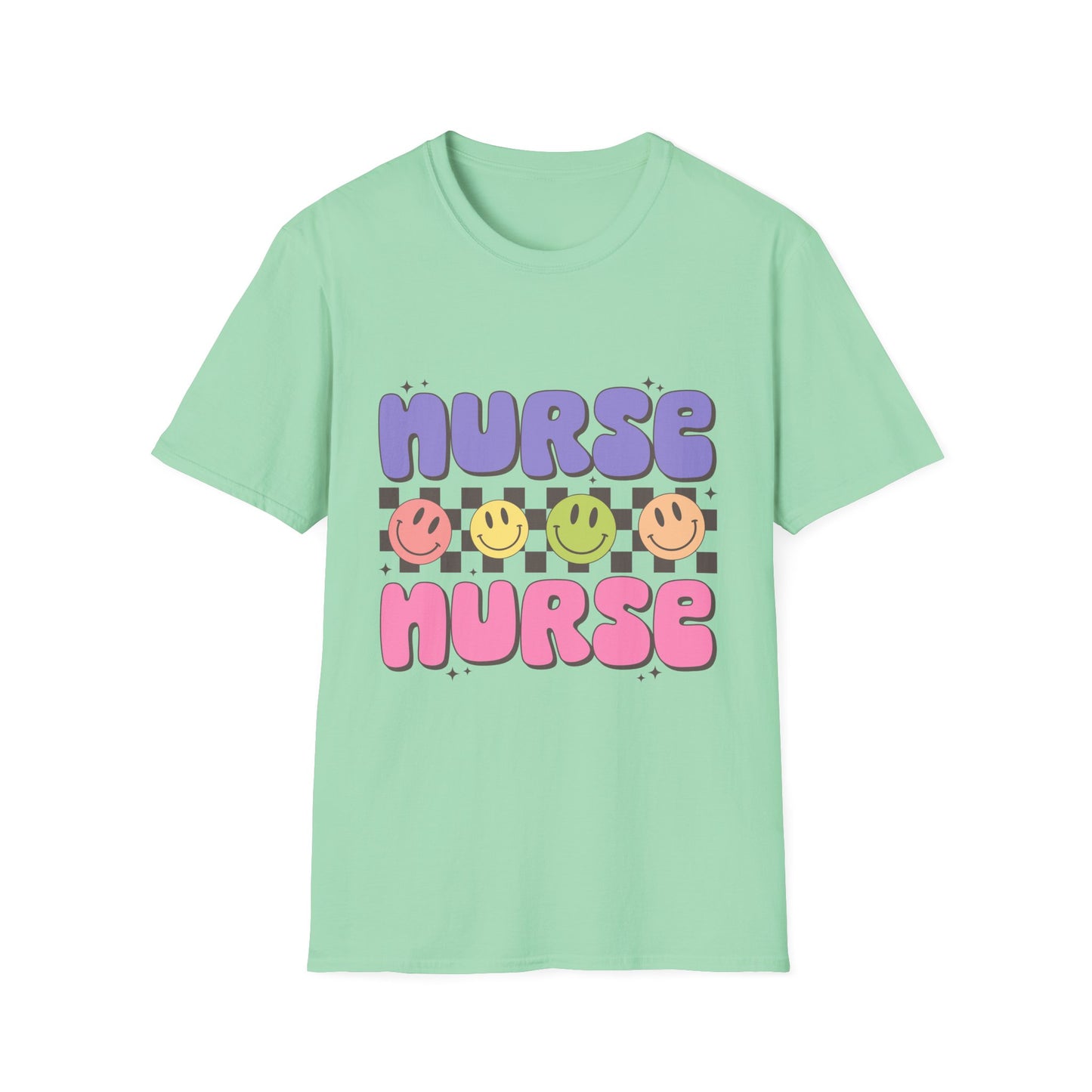 Nurse Nurse Cute Smiley Graphic T-Shirt
