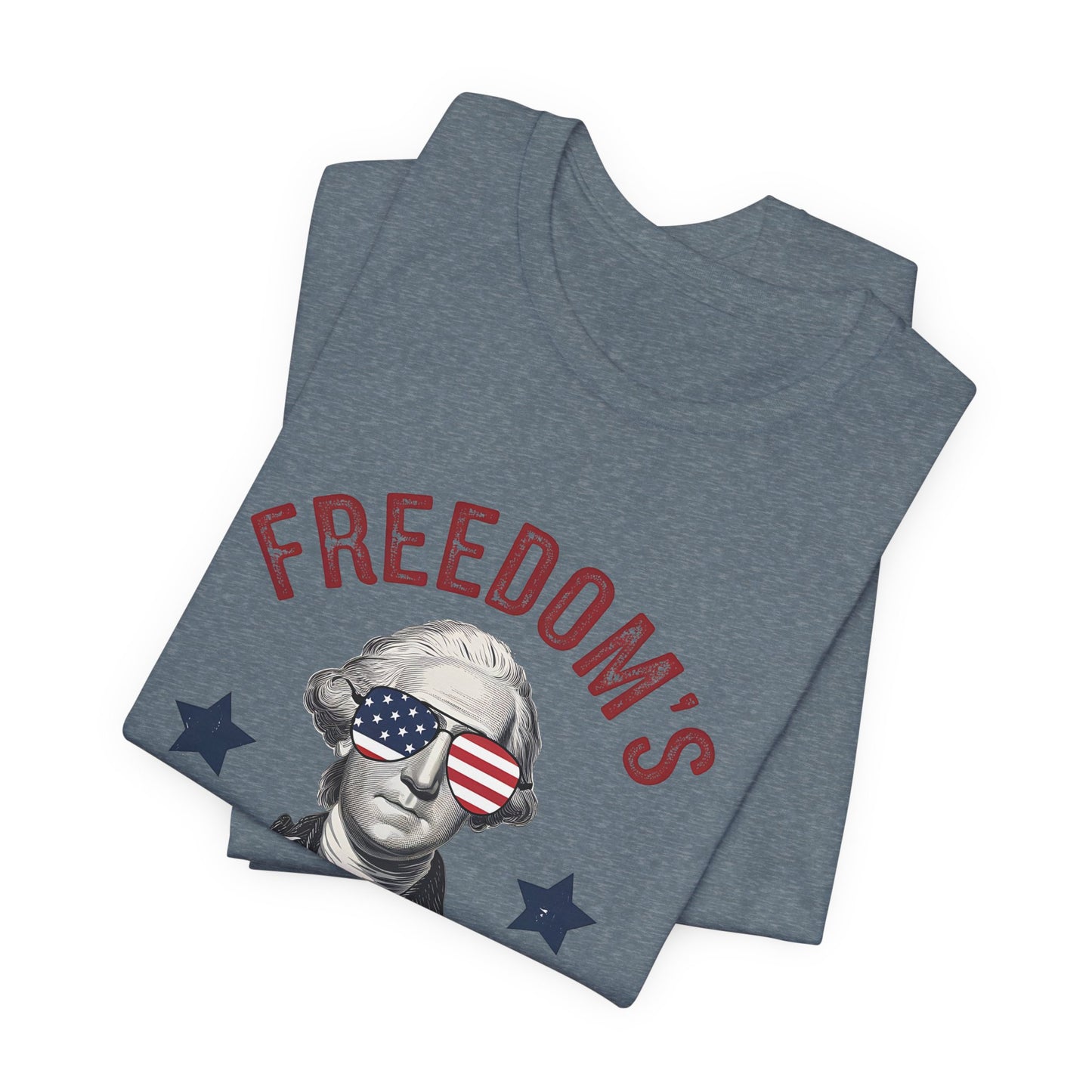 Patriotic Tee — "Freedom's Been Cool Since 1776" George Washington Shirt