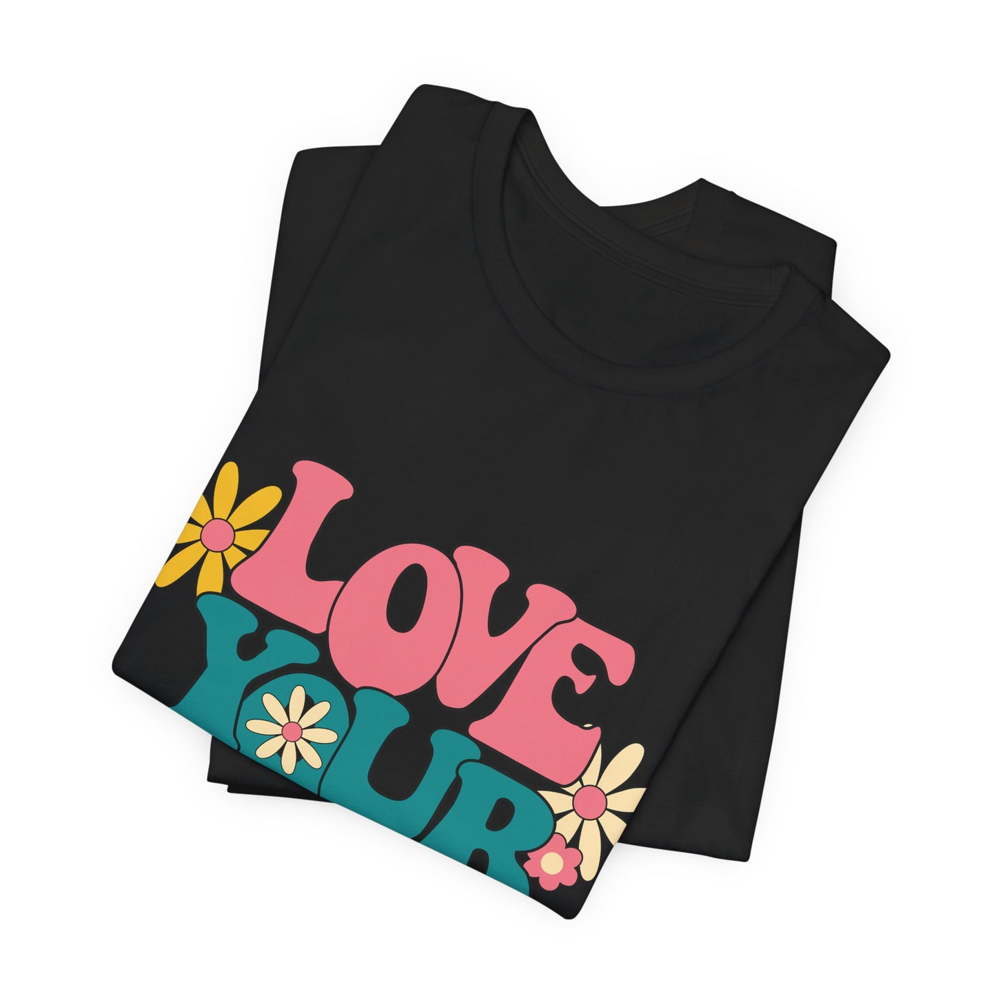 Love Your Self Retro Floral Tee