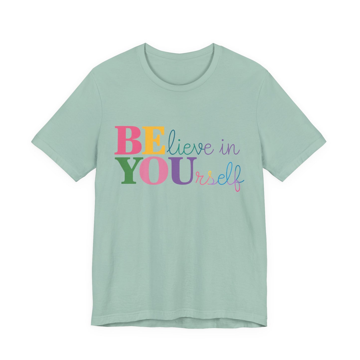 Believe in Yourself Colorblock Tee