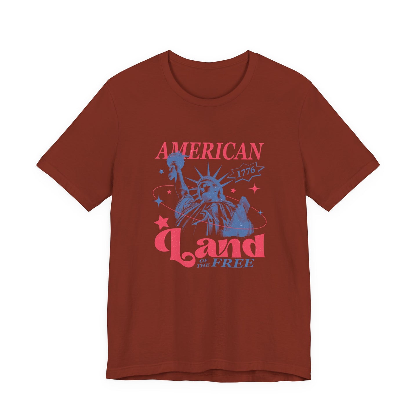 Liberty 'Land of the Free' T‑Shirt — Statue of Liberty Patriotic 1776 Tee