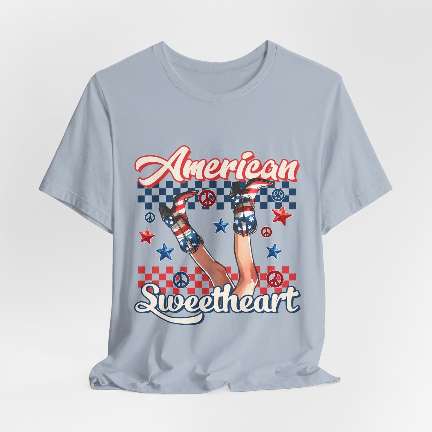 American Sweetheart T-Shirt — Retro Patriotic 4th of July Tee
