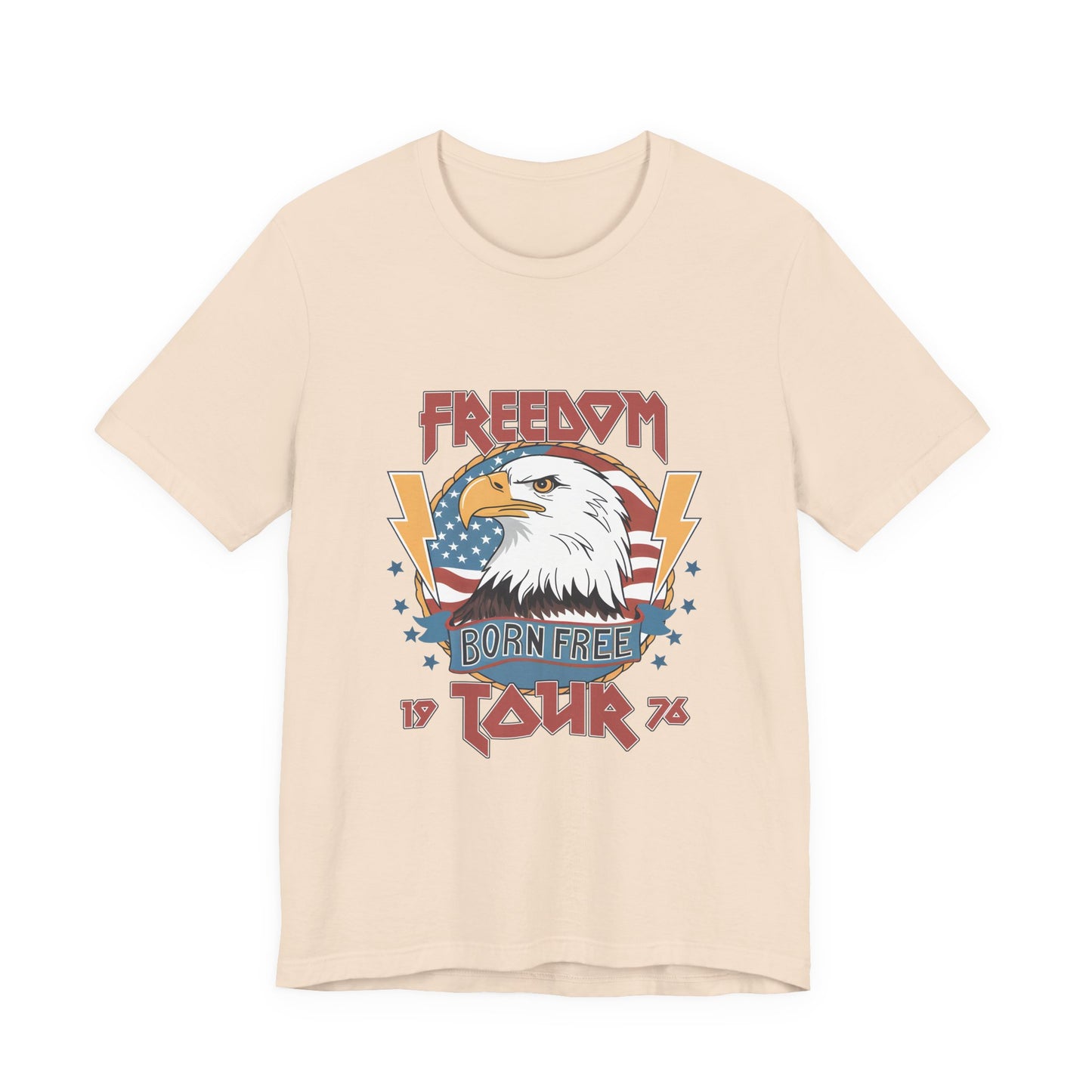 Freedom Born Free Tour Tee — Vintage American Eagle Patriotic T‑Shirt
