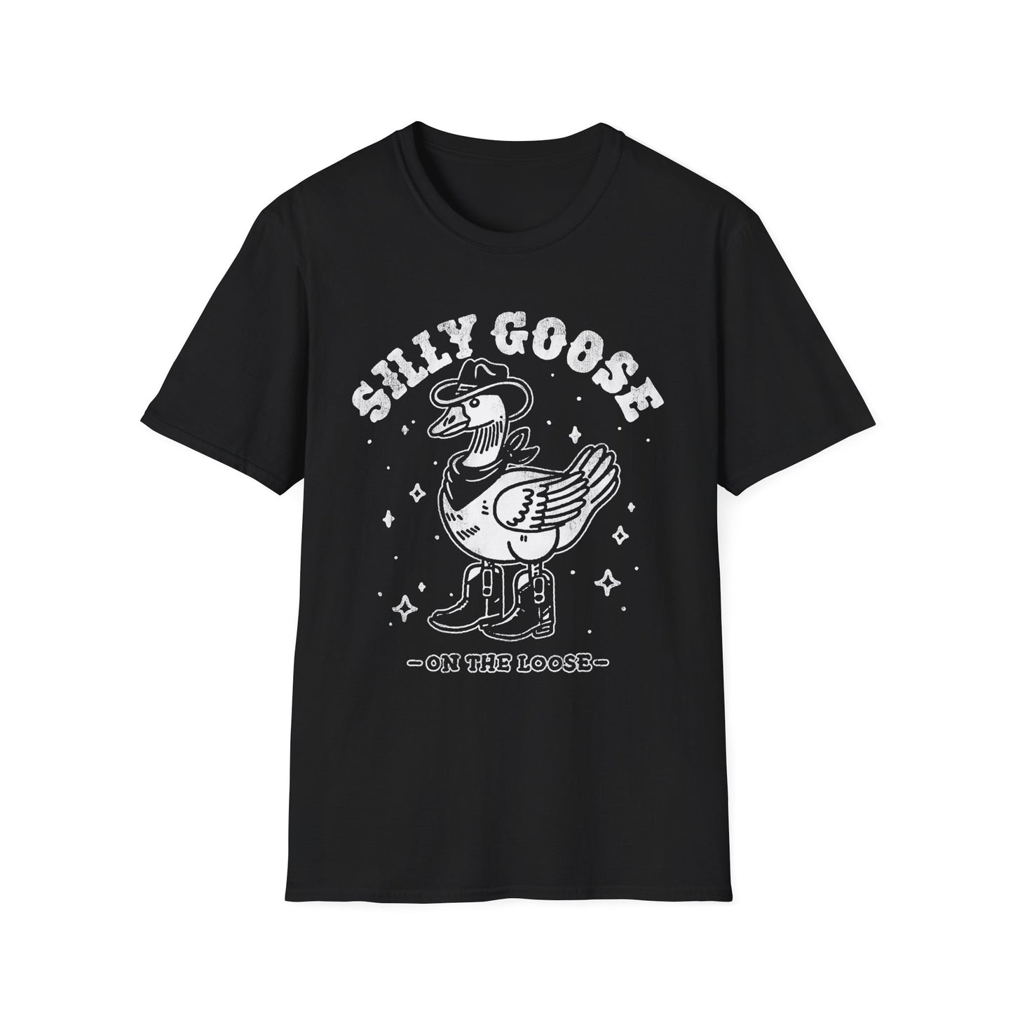 Silly Goose T-Shirt — Retro Cartoon Goose 'On the Loose' Graphic Tee