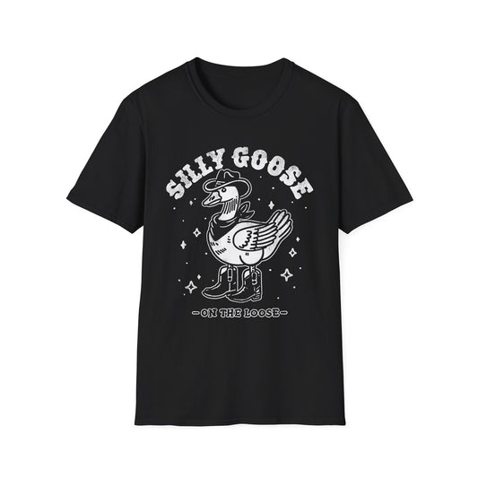 Silly Goose T-Shirt — Retro Cartoon Goose 'On the Loose' Graphic Tee