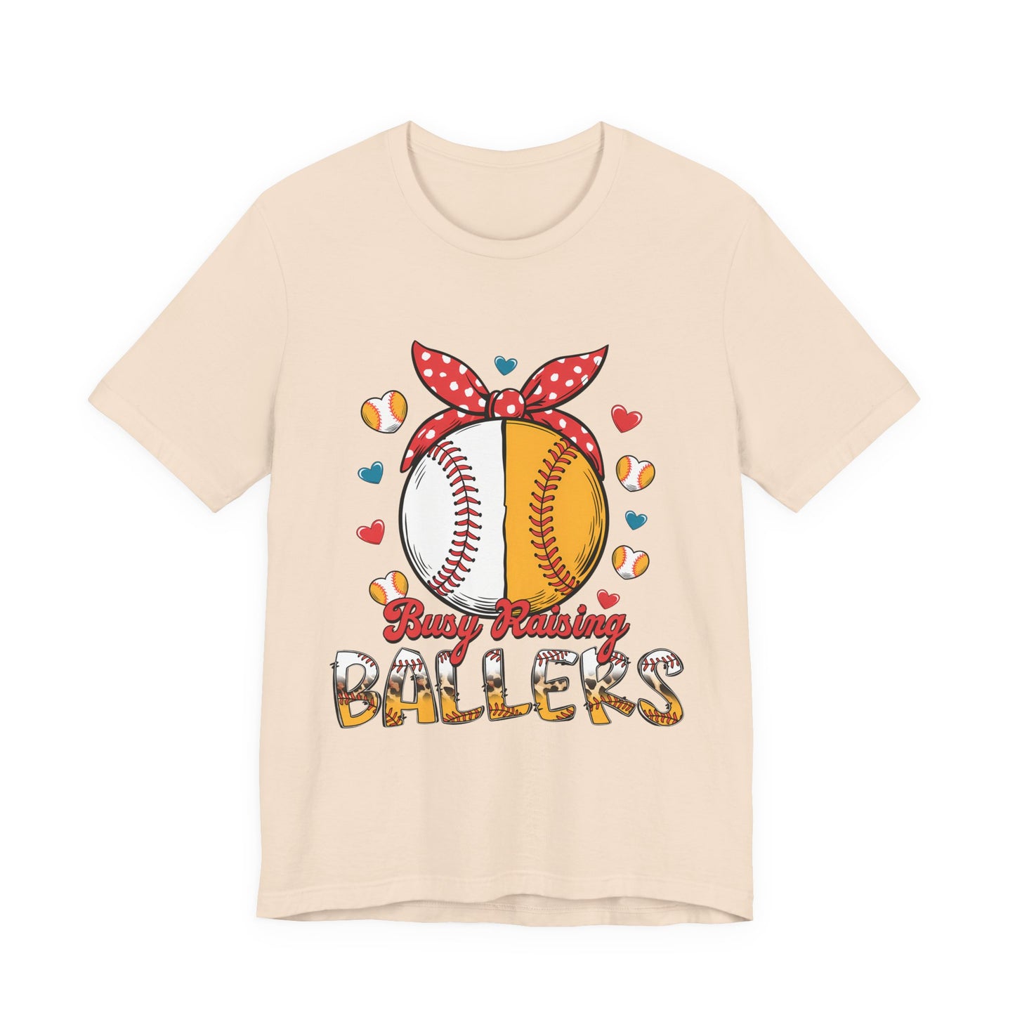 Busy Raising Ballers Baseball Tee