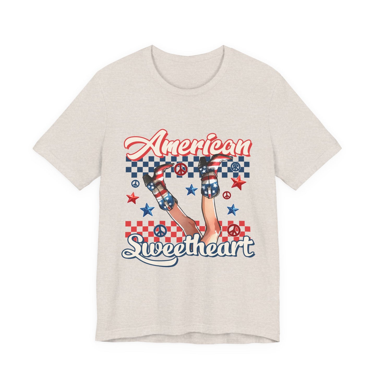 American Sweetheart T-Shirt — Retro Patriotic 4th of July Tee
