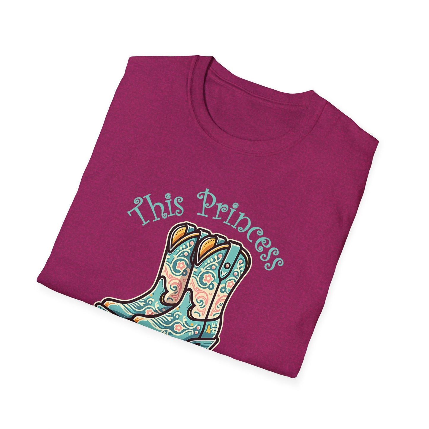 Cowgirl Boots T-Shirt — "This Princess" Western Graphic Tee