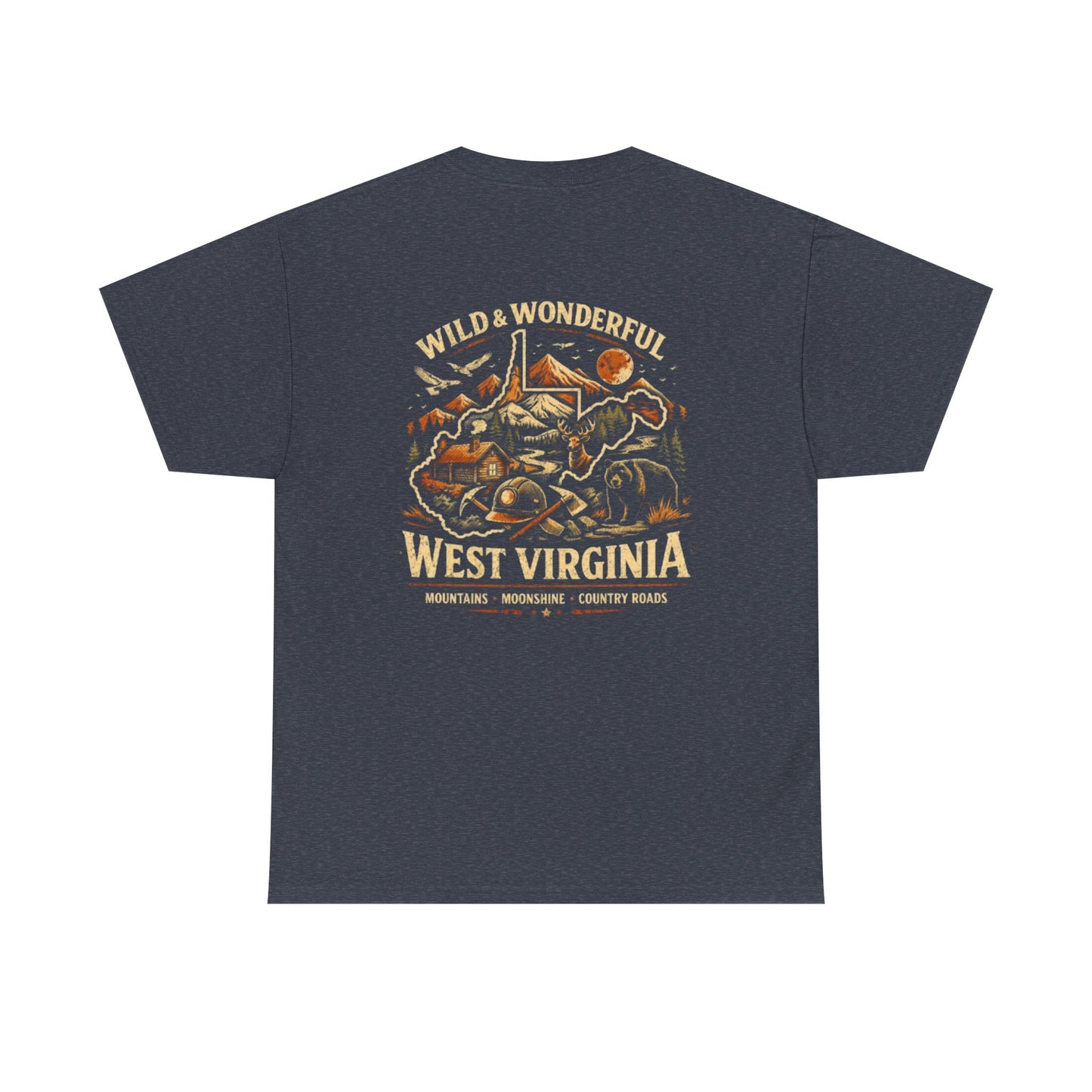 West Virginia Tee - "Wild & Wonderful" Scenic Mountains & Outdoors Shirt