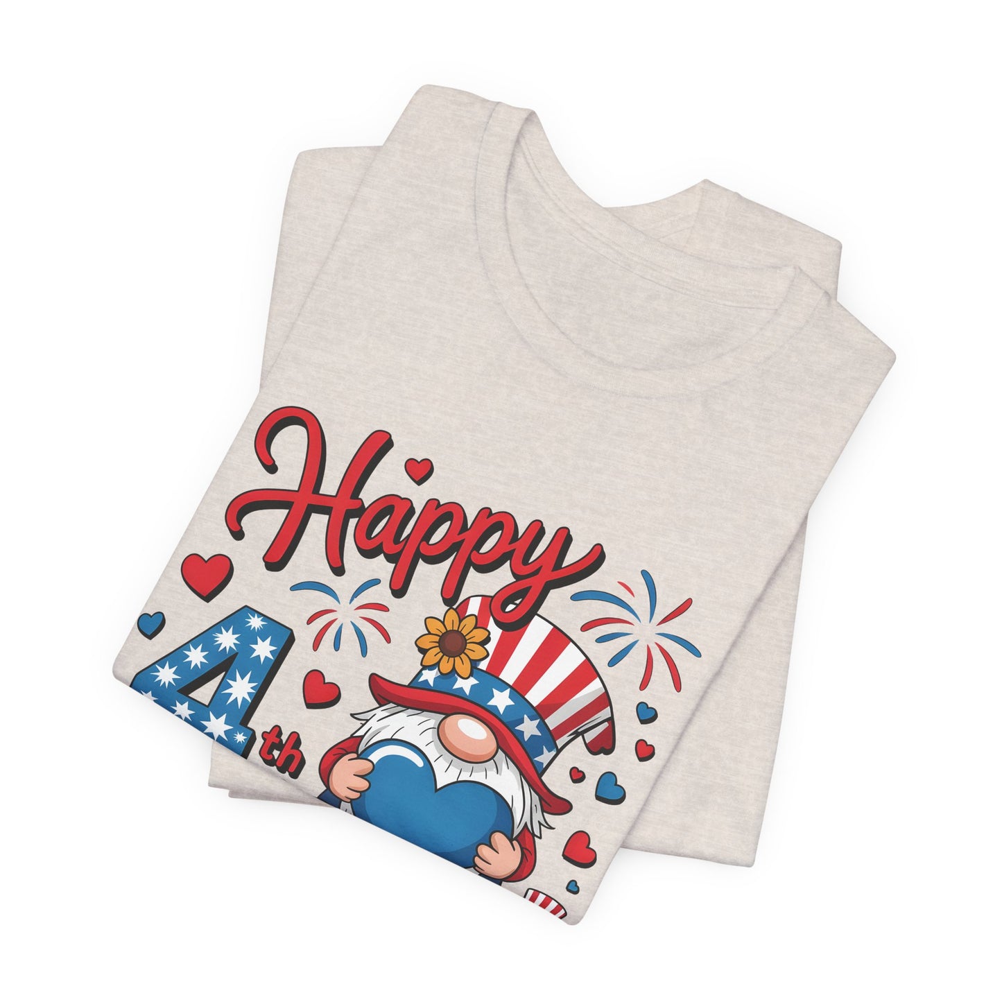 4th of July Gnome T-Shirt – Happy 4th of July Patriotic Tee