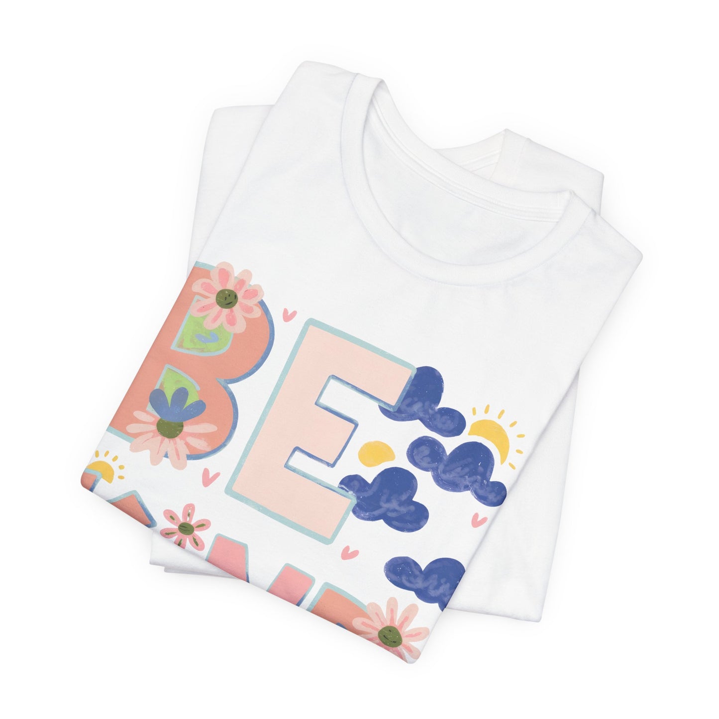 Be Kind Floral Tee — Positive Message Graphic T-Shirt