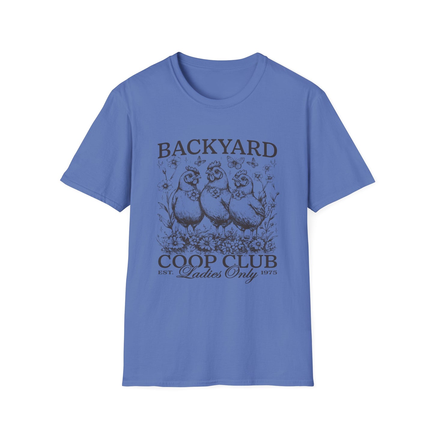 Backyard Coop Club T-Shirt — 'Ladies Only' Vintage Chicken Farm Tee