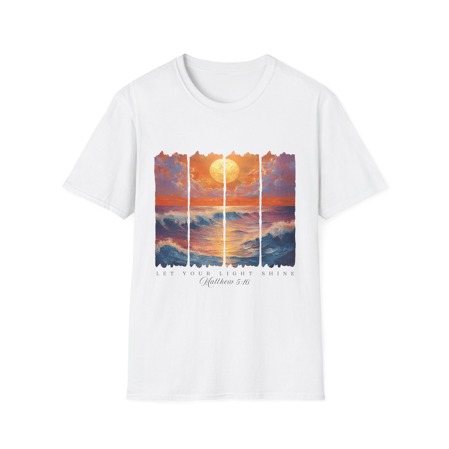 Sunset Ocean Art T-Shirt — Coastal Sunrise Graphic Tee