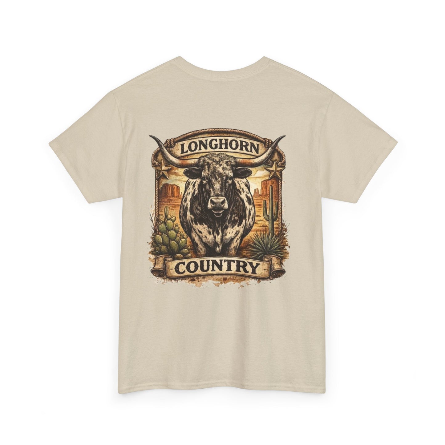 Longhorn Country Tee — Western Bull Graphic T-Shirt