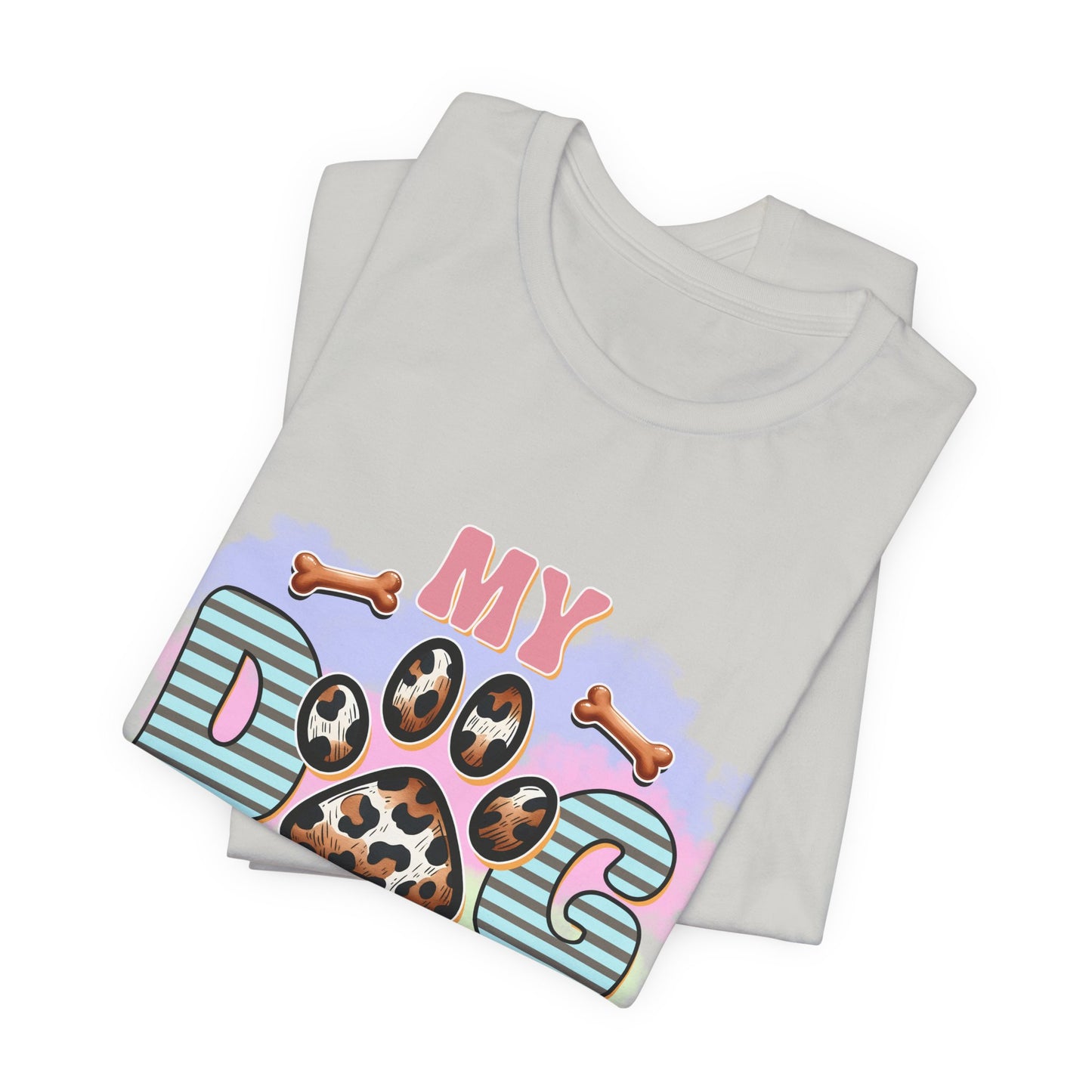 My Dog Thinks I’m Awesome T-Shirt — Cute Paw Print Dog Lover Tee