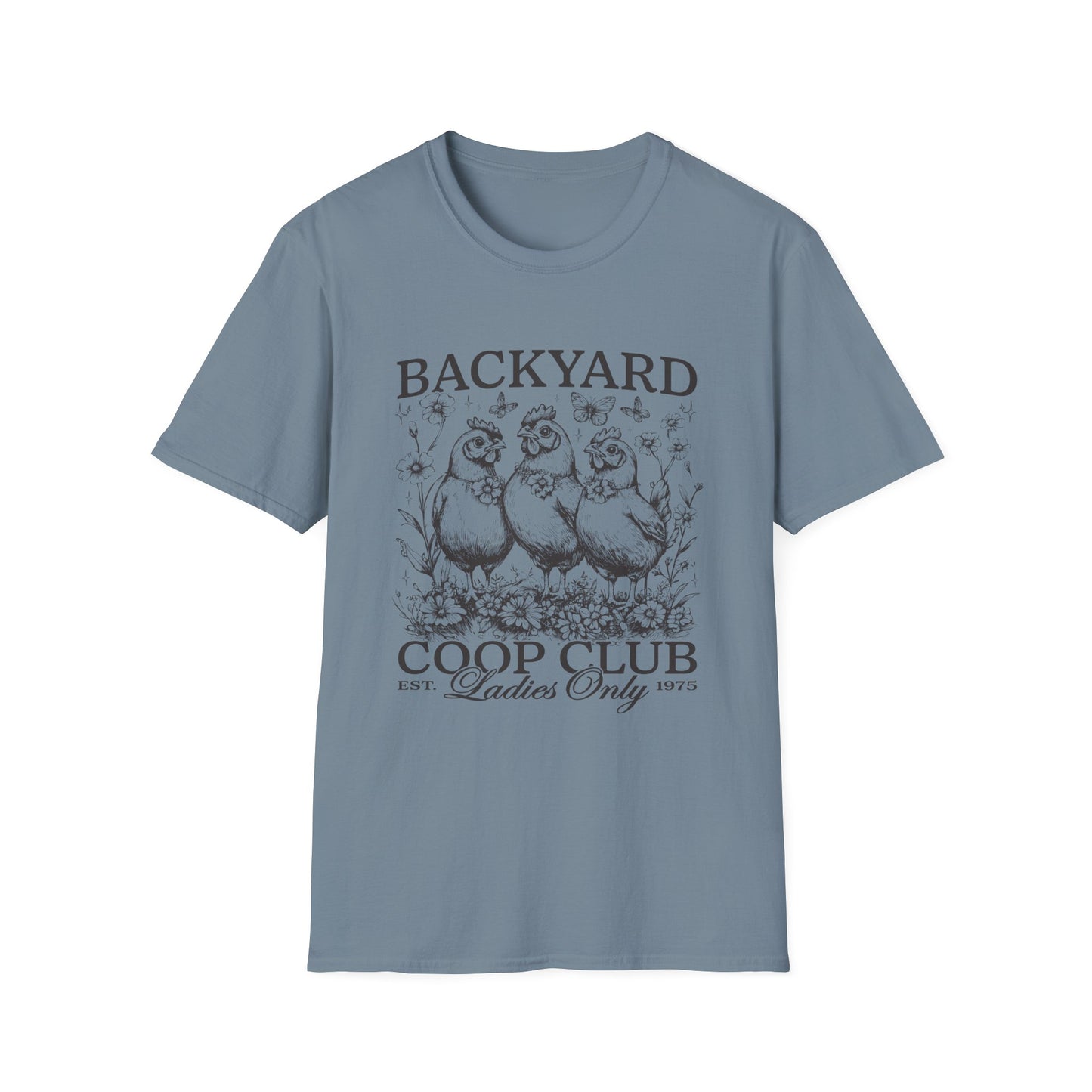 Backyard Coop Club T-Shirt — 'Ladies Only' Vintage Chicken Farm Tee