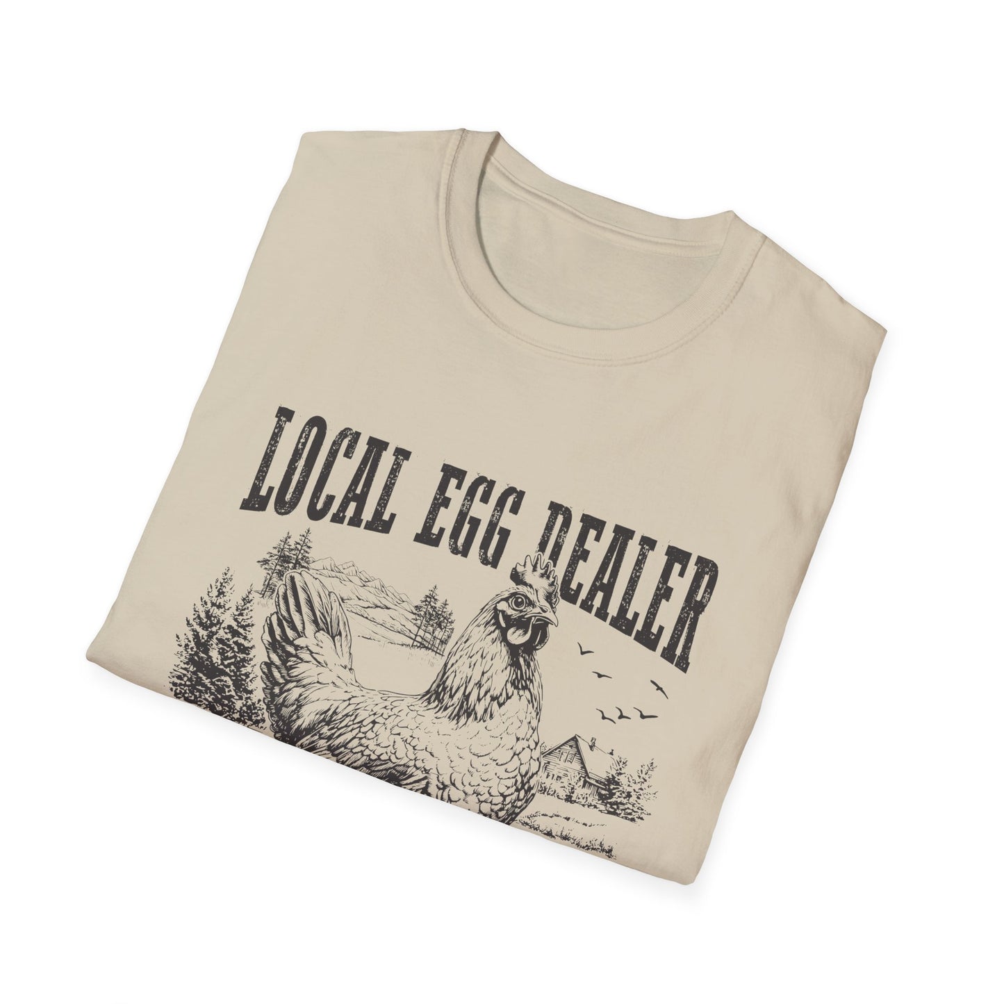 Local Egg Dealer T-Shirt — Vintage Chicken Farm Tee