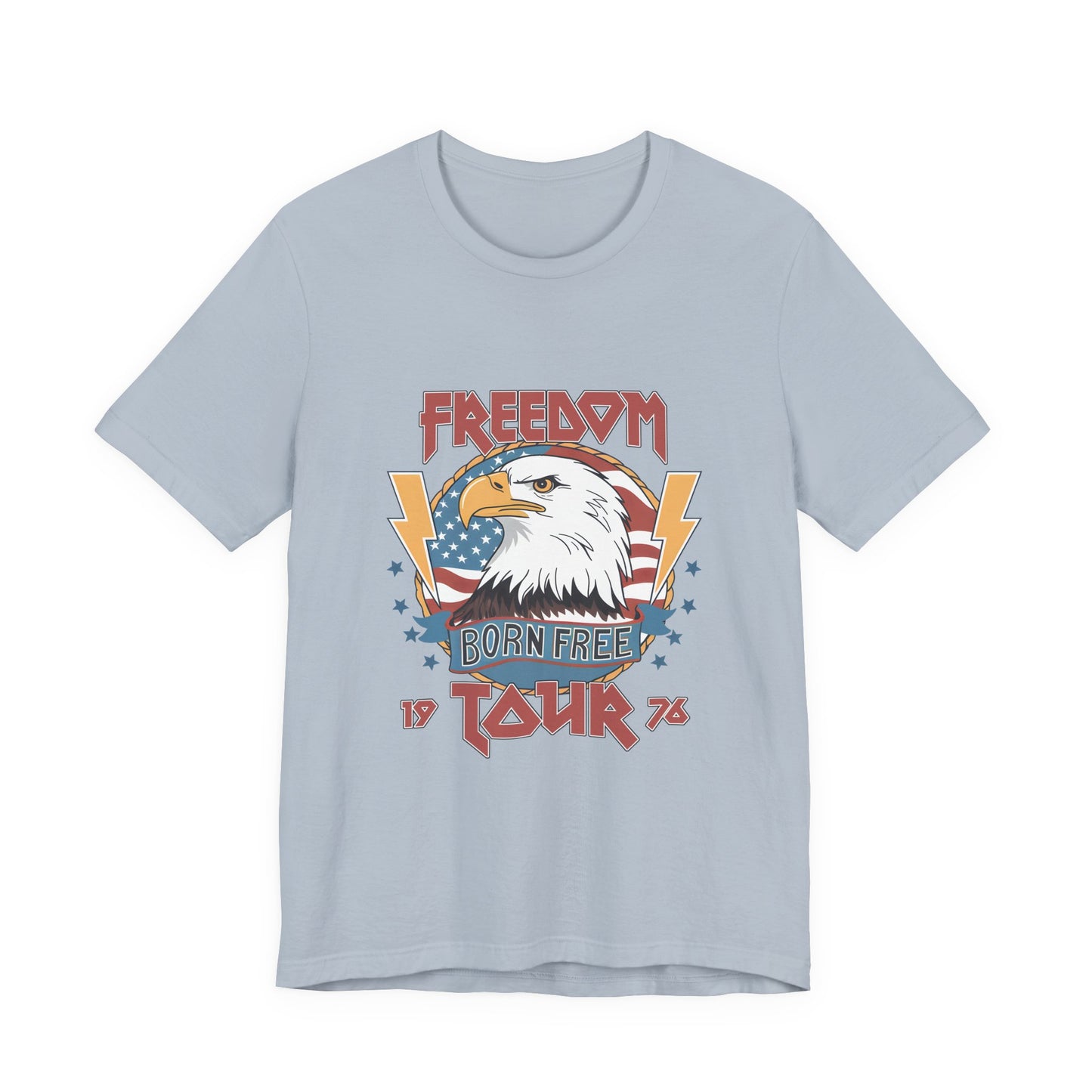 Freedom Born Free Tour Tee — Vintage American Eagle Patriotic T‑Shirt