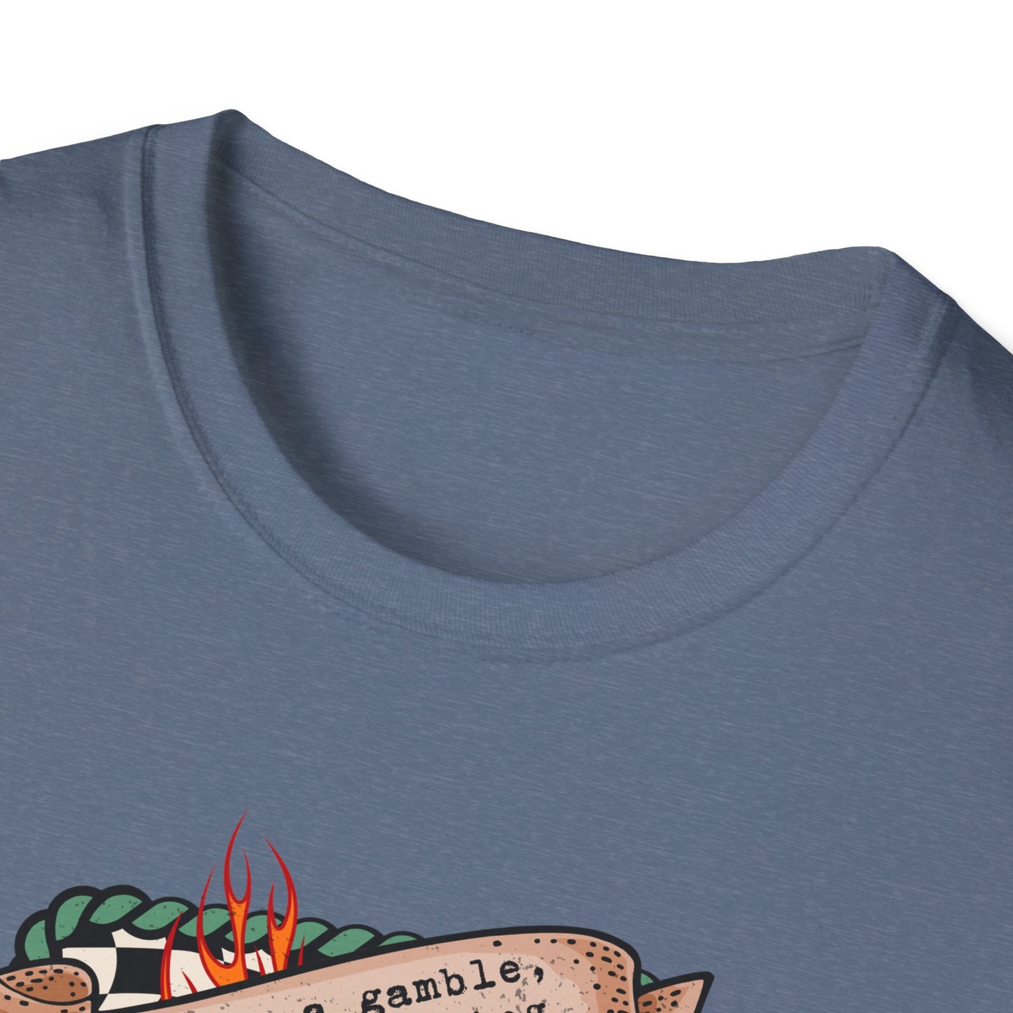 Casino Night Graphic T-Shirt — Aces, Dice & Retro Gaming Design