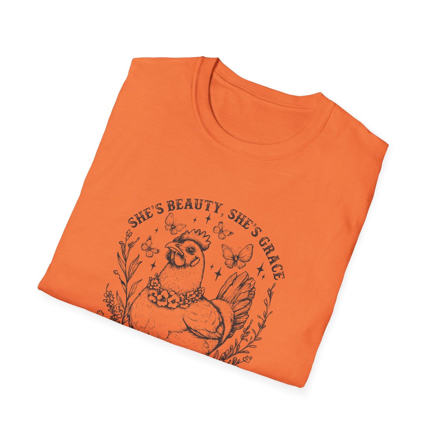 She'll Peck You In The Face Chicken T-Shirt – Funny Farmyard Hen Graphic Tee