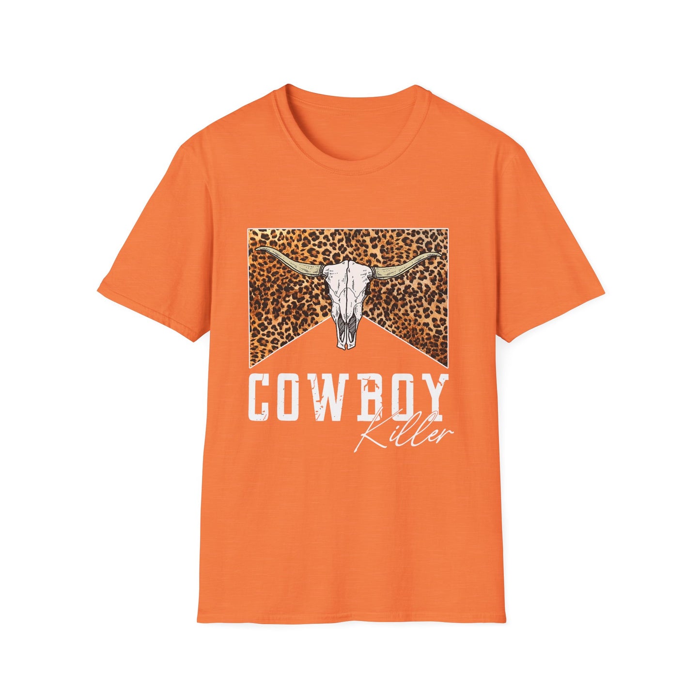Cowboy Killer Graphic Tee – Leopard Skull Western T-Shirt