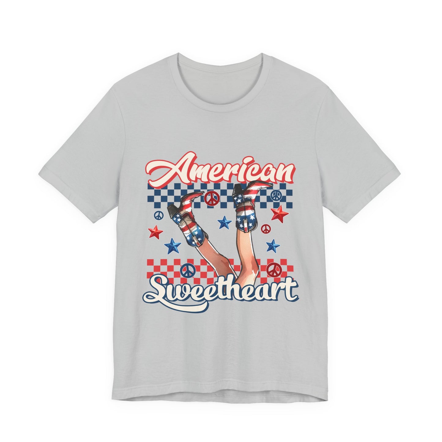 American Sweetheart T-Shirt — Retro Patriotic 4th of July Tee
