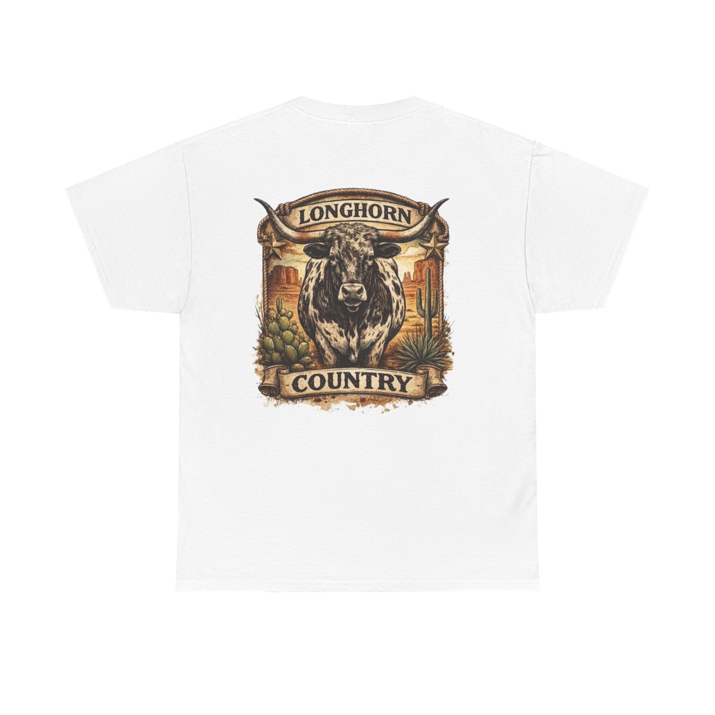 Longhorn Country Tee — Western Bull Graphic T-Shirt