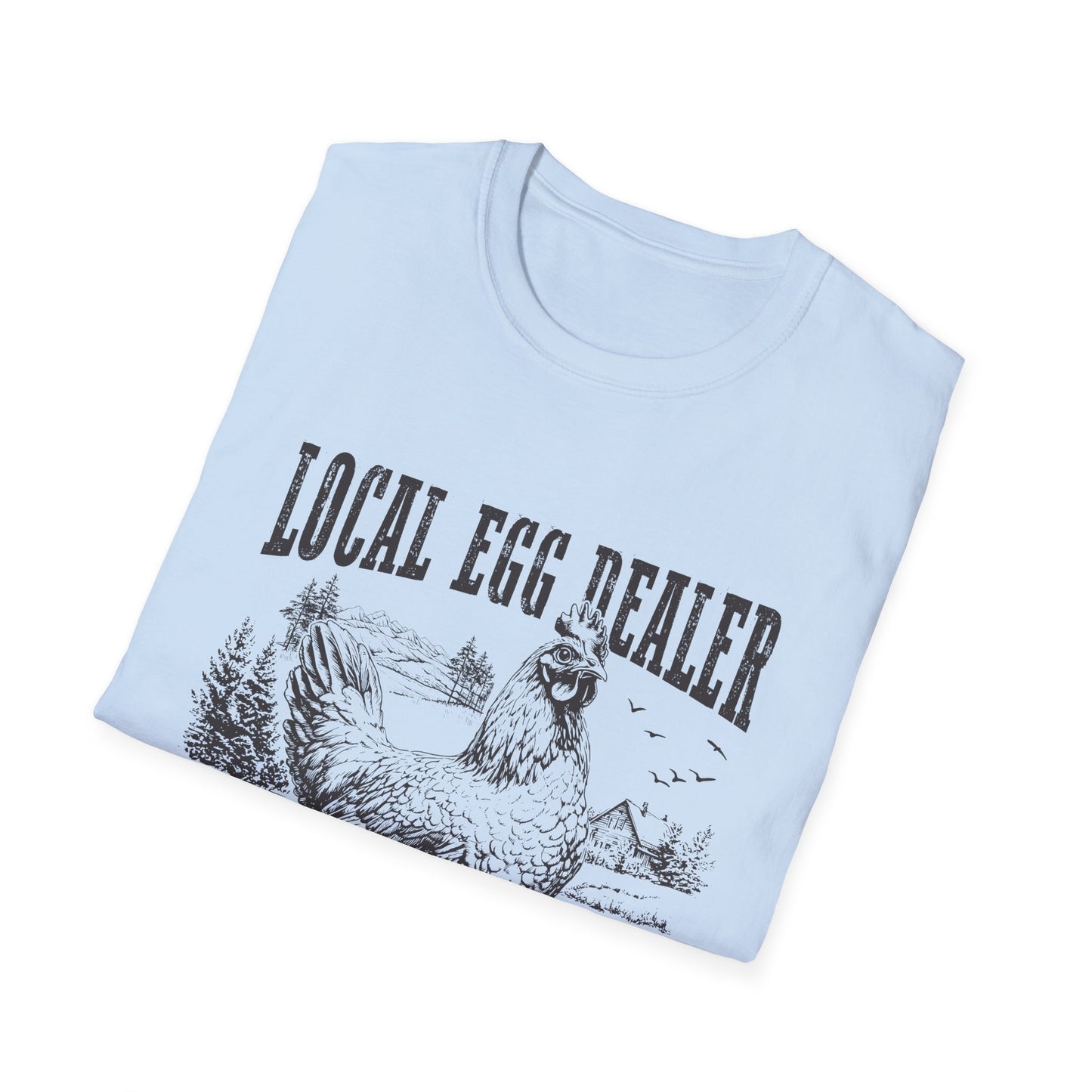 Local Egg Dealer T-Shirt — Vintage Chicken Farm Tee