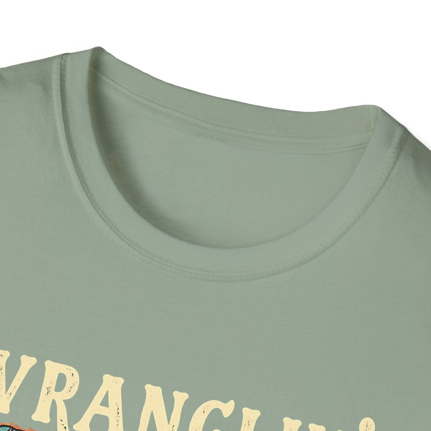 Wranglin' Real Cowboy T-Shirt — Retro Western Rodeo Graphic Tee