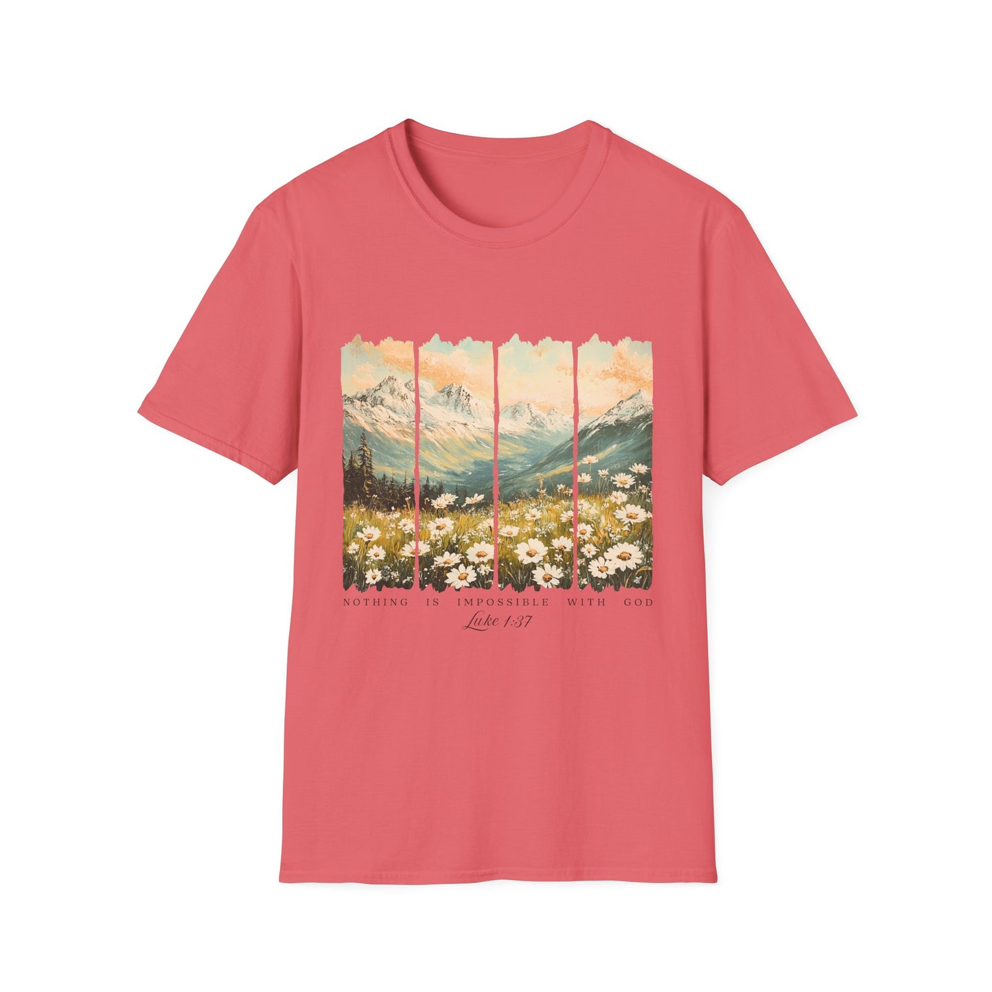 Mountain Meadow Vintage Graphic T-Shirt — Live Wild Scenic Nature Tee