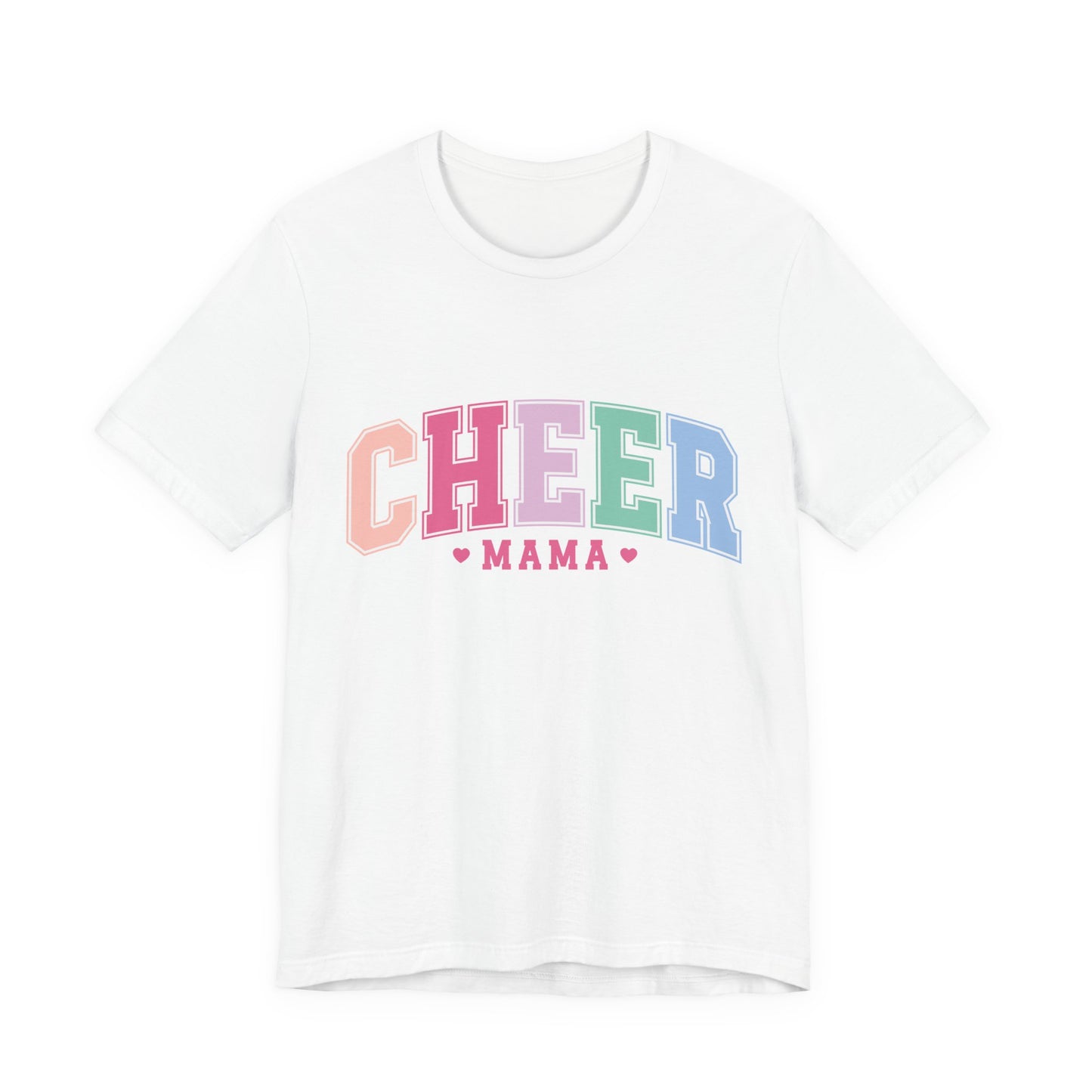 Cheer Mama Pastel Arch T-Shirt — Cheerleading Mom Gift