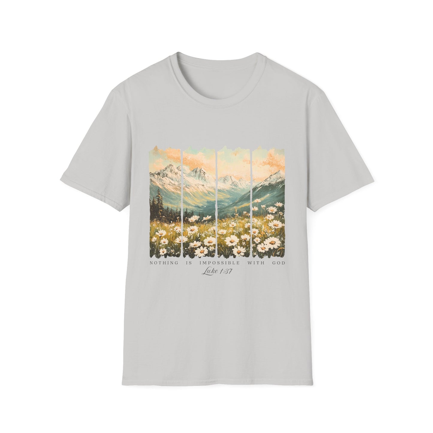 Mountain Meadow Vintage Graphic T-Shirt — Live Wild Scenic Nature Tee