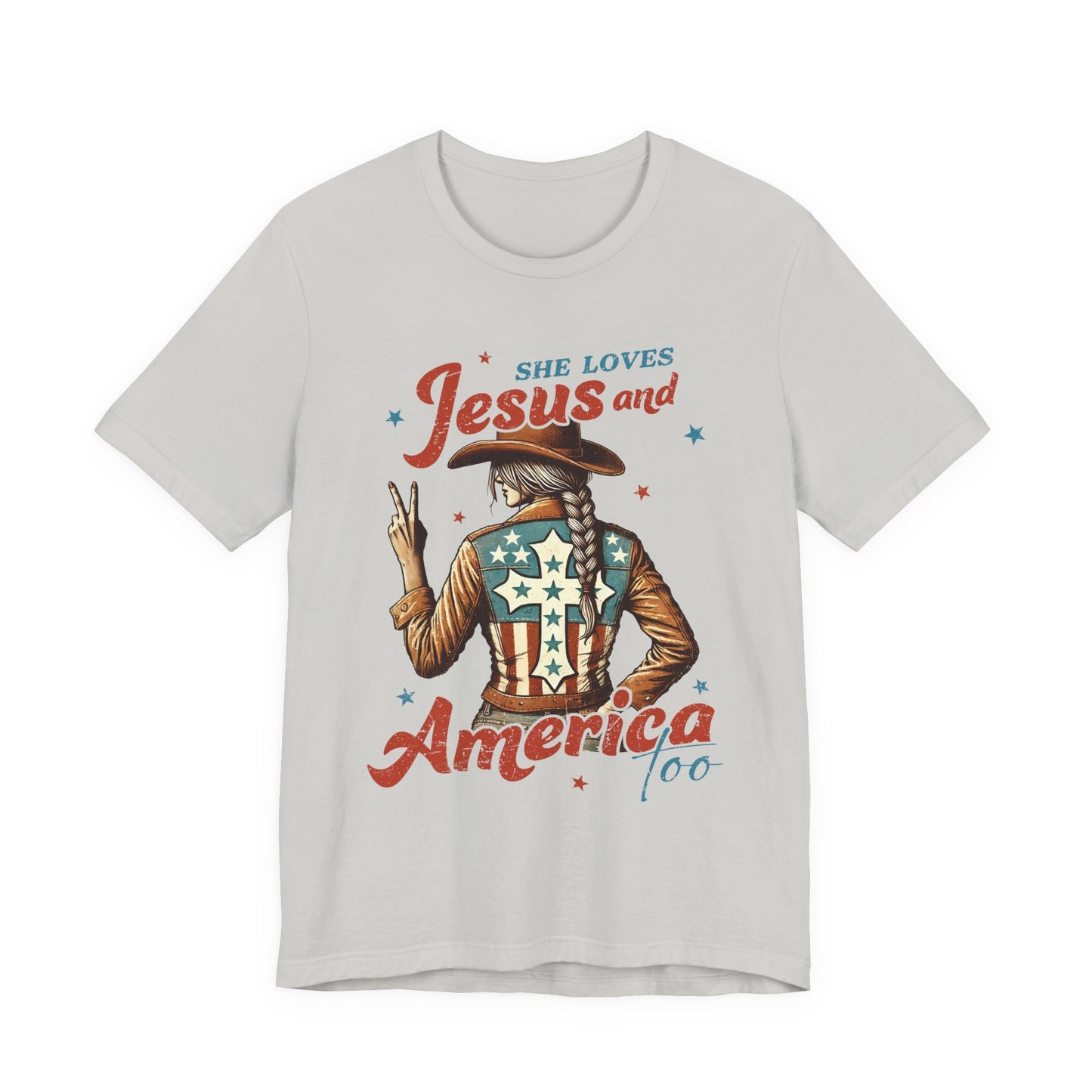 She Loves Jesus and America Tee