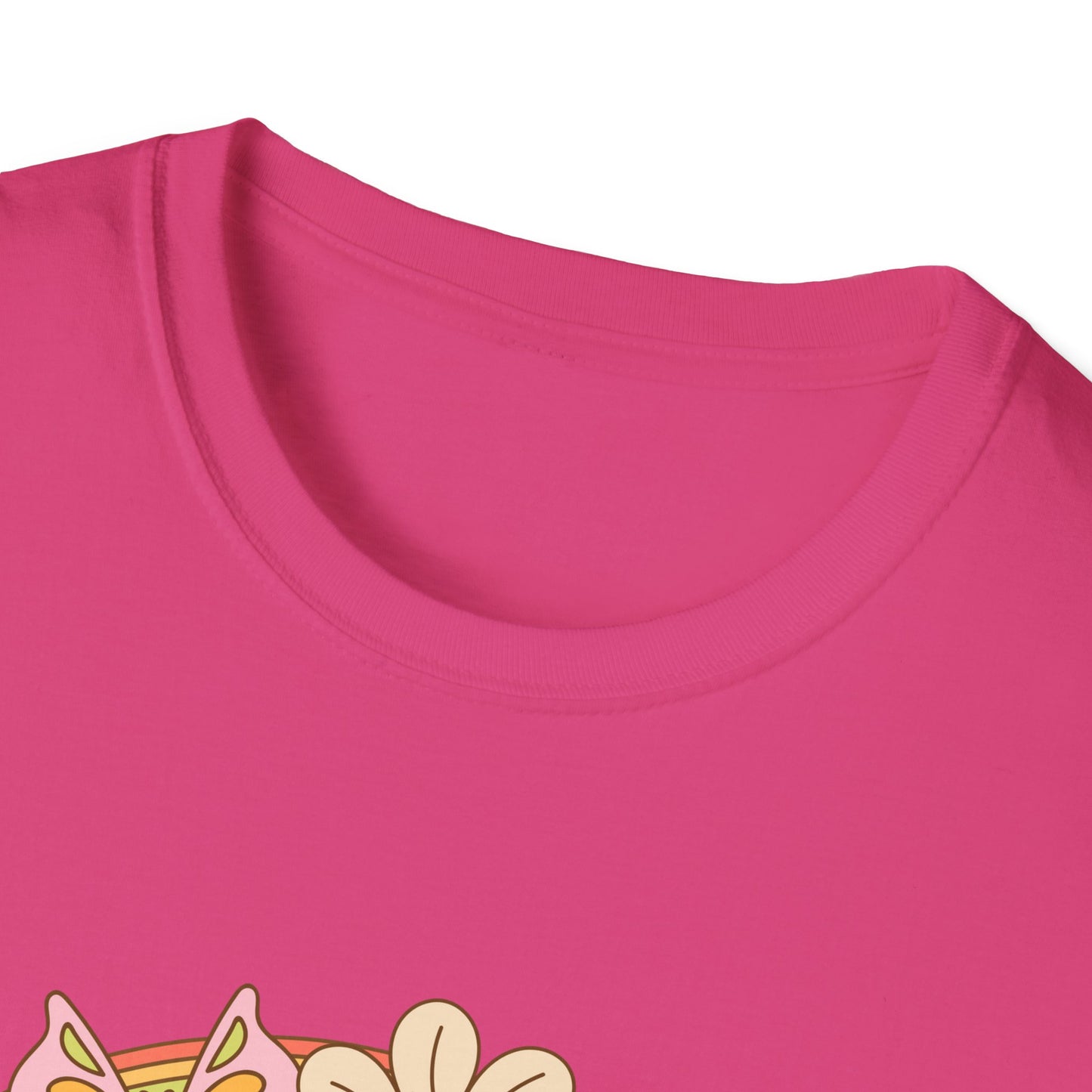 Nurse Floral Retro T-Shirt — Cute Vintage Flower Badge for Nurses