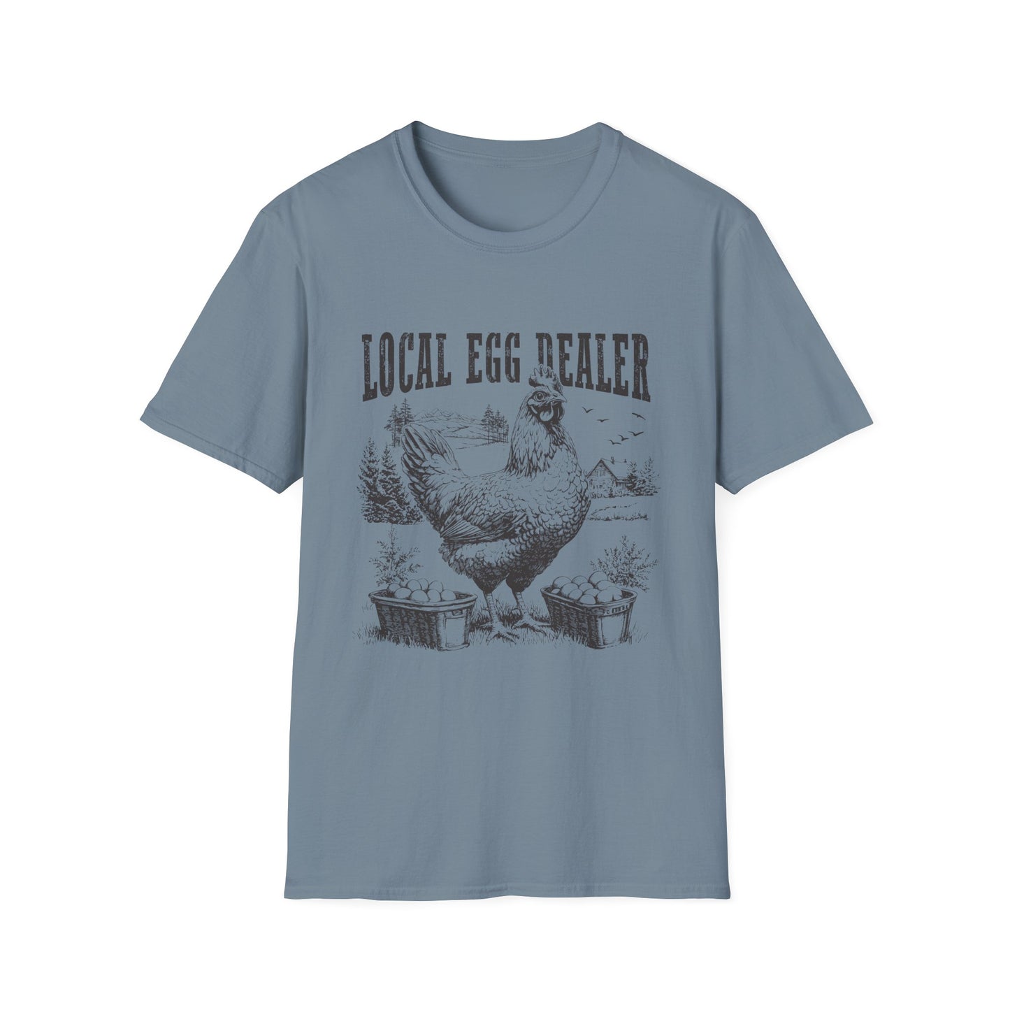 Local Egg Dealer T-Shirt — Vintage Chicken Farm Tee