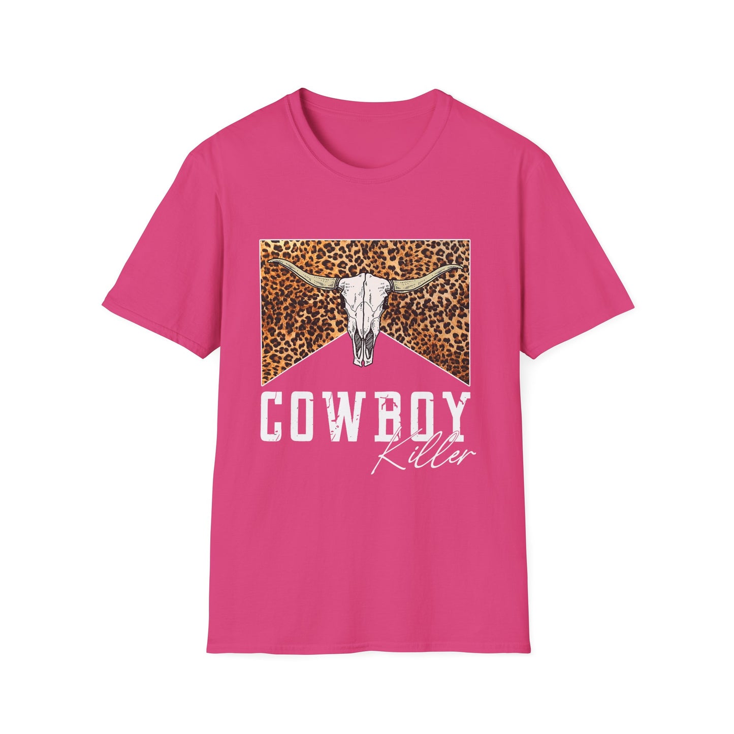 Cowboy Killer Graphic Tee – Leopard Skull Western T-Shirt