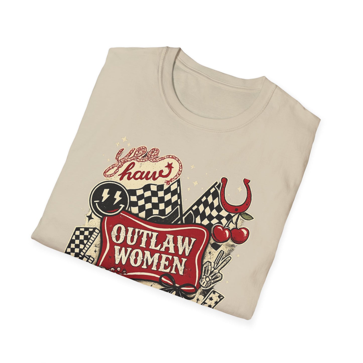 Outlaw Women T-Shirt — Raising Hell Vintage Rockabilly Design