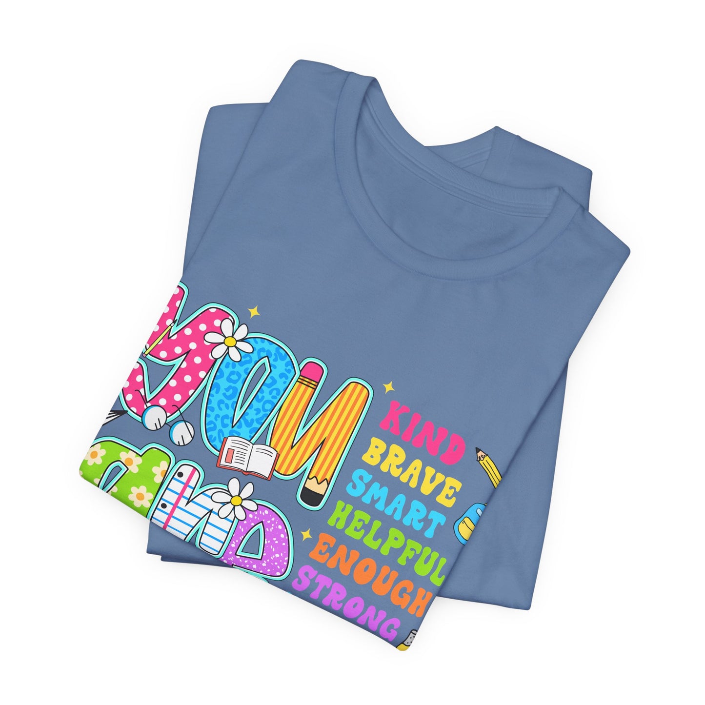 You Are Loved Kids T-Shirt — Colorful Positive Affirmation Tee (You Are Kind, Brave, Smart)