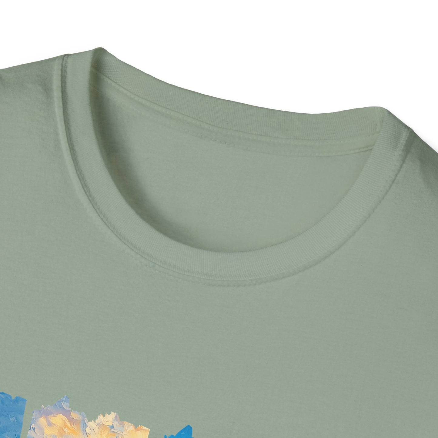 Beach Sunset Panel T-Shirt — Scenic Coastal Graphic Tee