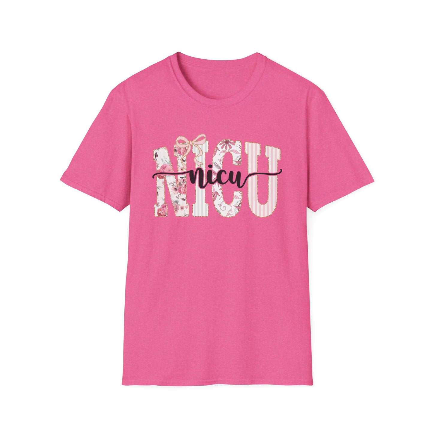 NICU Floral T-Shirt — Support Nurse/Parent Newborn ICU Shirt