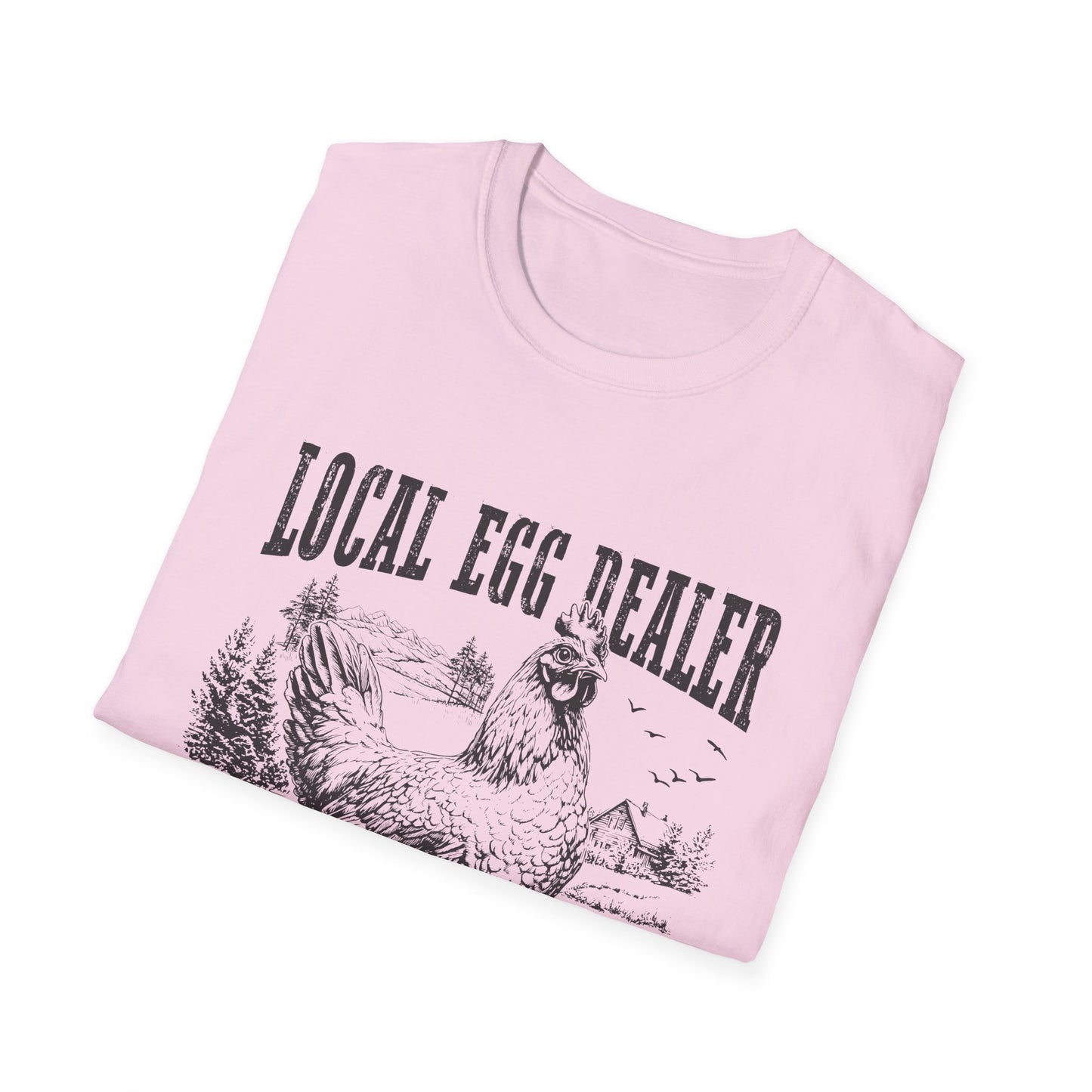 Local Egg Dealer T-Shirt — Vintage Chicken Farm Tee